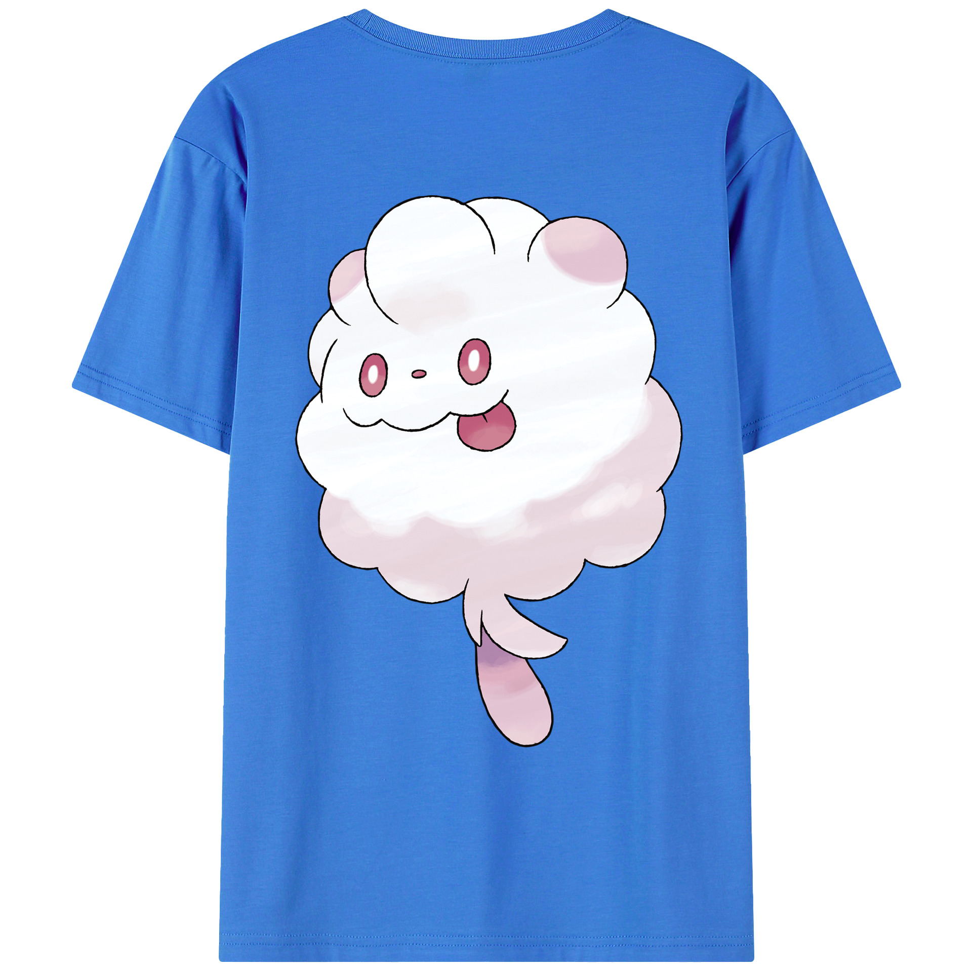 （画像用） ポケットモンスター Pokémon 綿100％ メンズ半袖Tシャツ（バックプリント） 通気性
