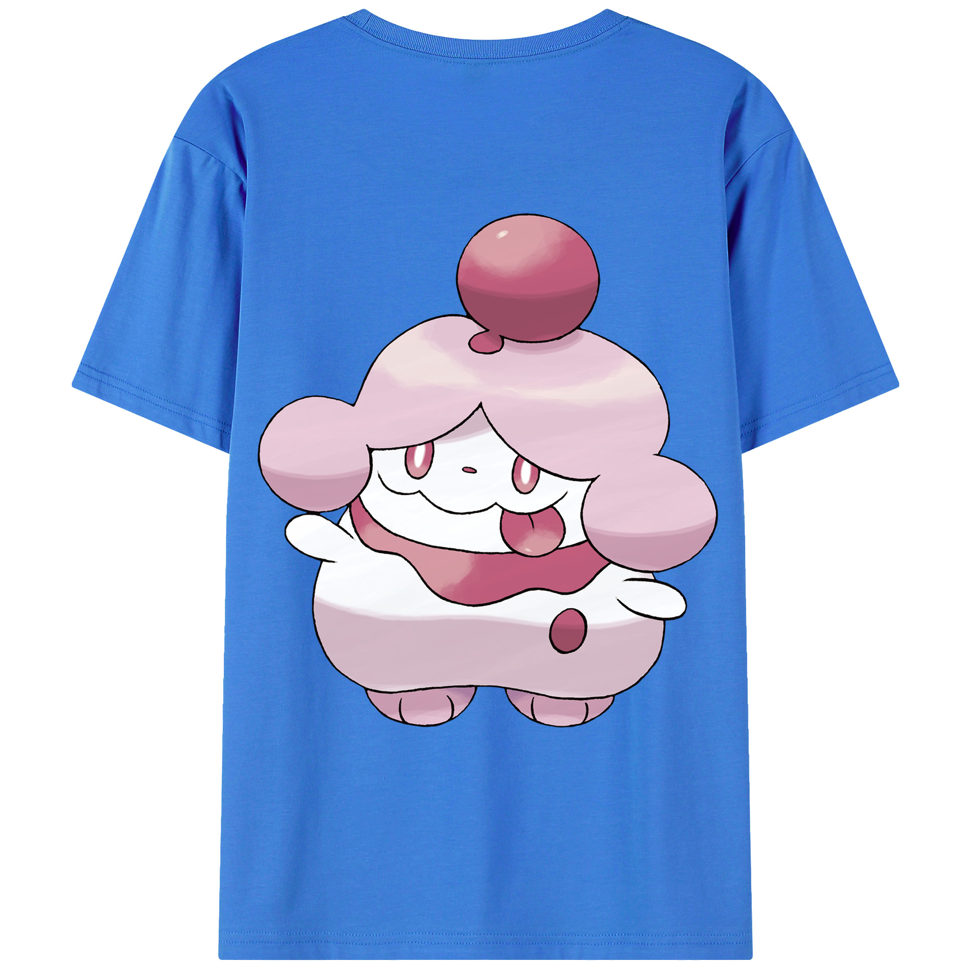 （画像用） ポケットモンスター Pokémon 綿100％ メンズ半袖Tシャツ（バックプリント） 通気性