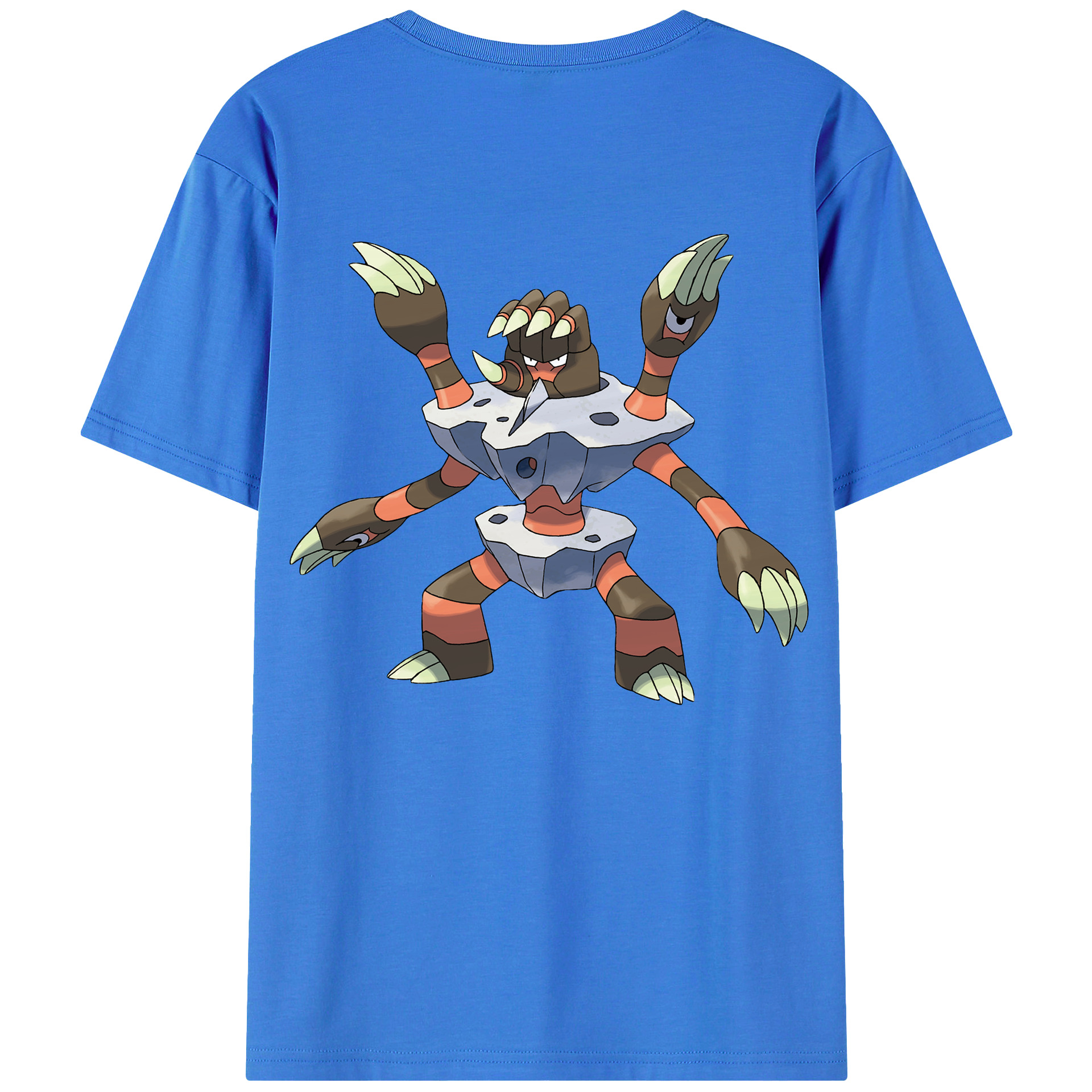 （画像用） ポケットモンスター Pokémon 綿100％ メンズ半袖Tシャツ（バックプリント） 通気性