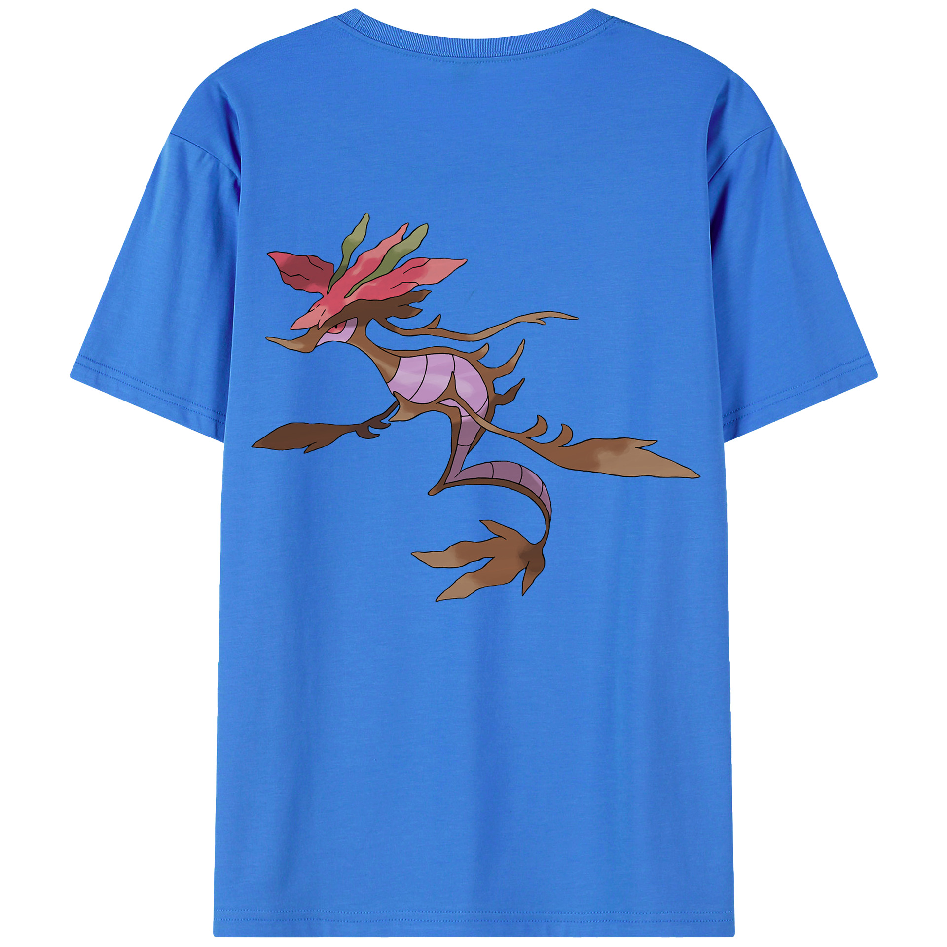 （画像用） ポケットモンスター Pokémon 綿100％ メンズ半袖Tシャツ（バックプリント） 通気性
