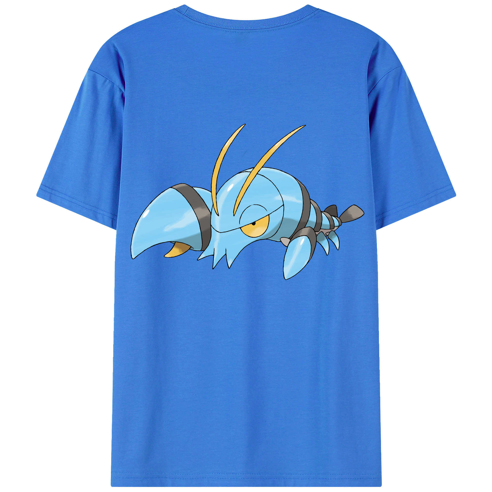 （画像用） ポケットモンスター Pokémon 綿100％ メンズ半袖Tシャツ（バックプリント） 通気性