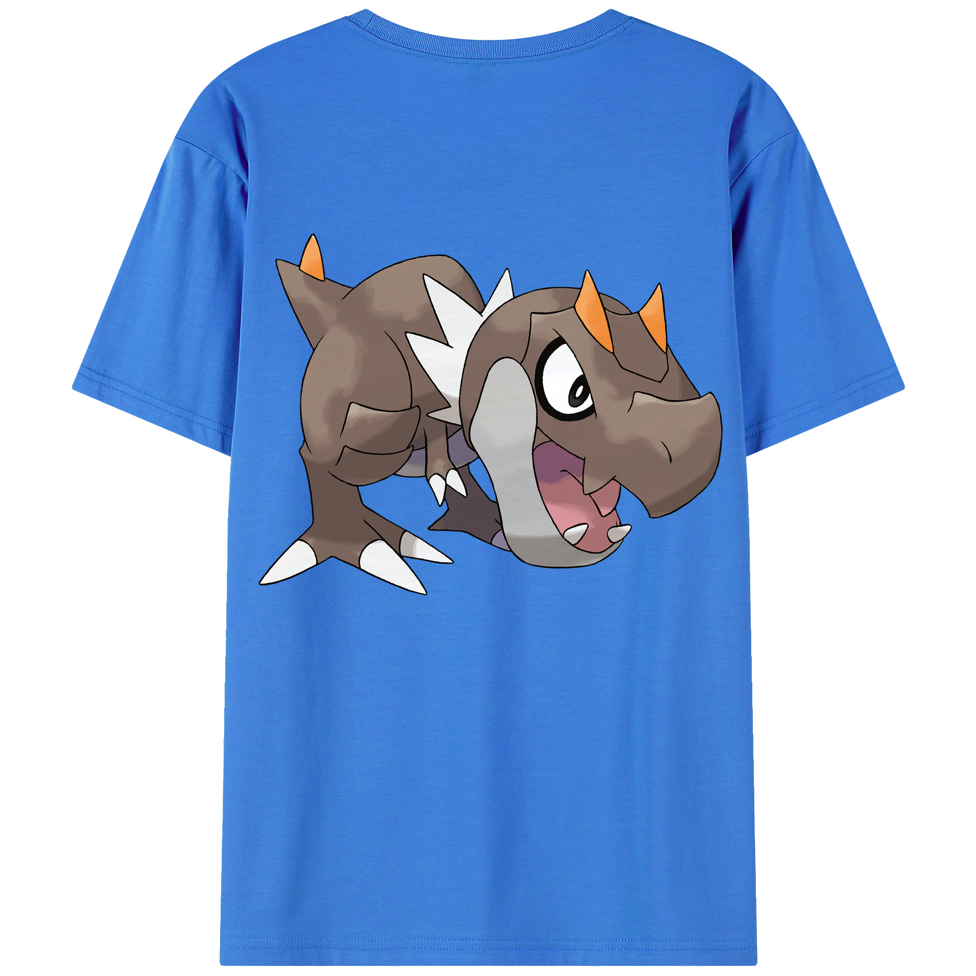 （画像用） ポケットモンスター Pokémon 綿100％ メンズ半袖Tシャツ（バックプリント） 通気性