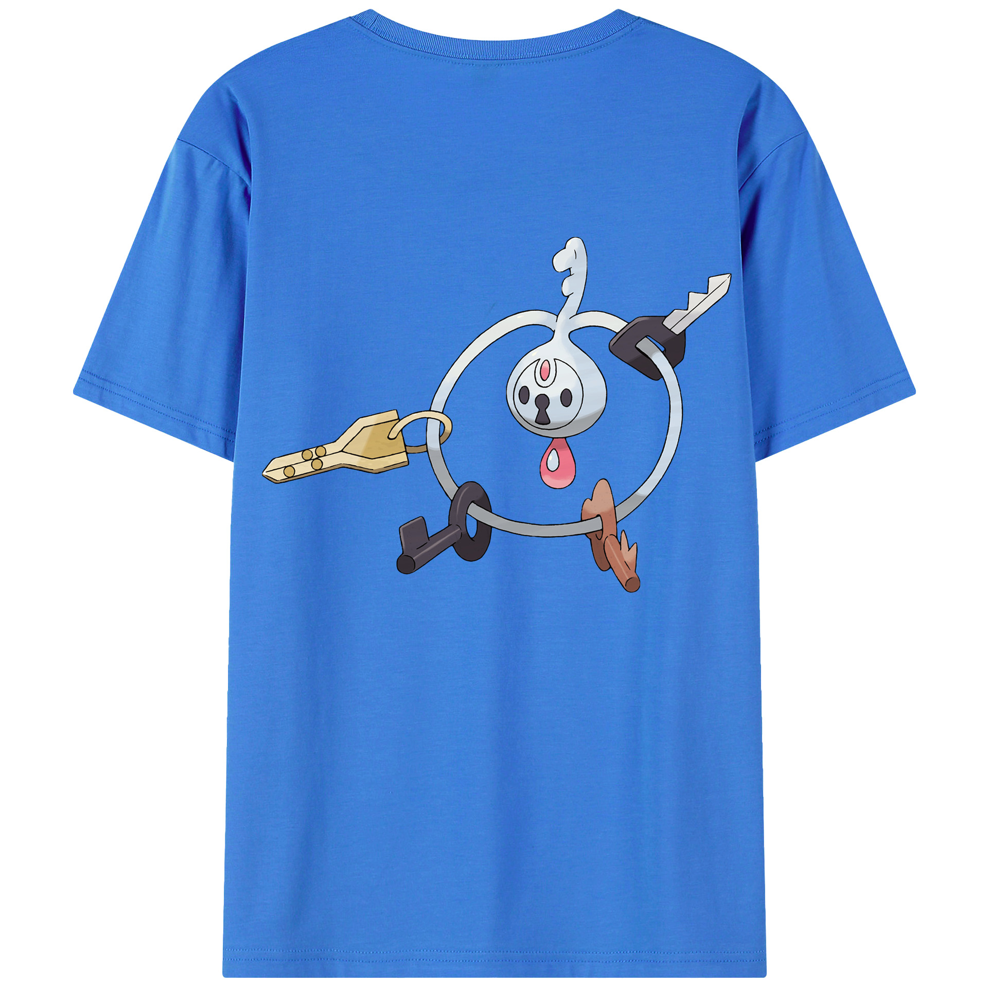 （画像用） ポケットモンスター Pokémon 綿100％ メンズ半袖Tシャツ（バックプリント） 通気性