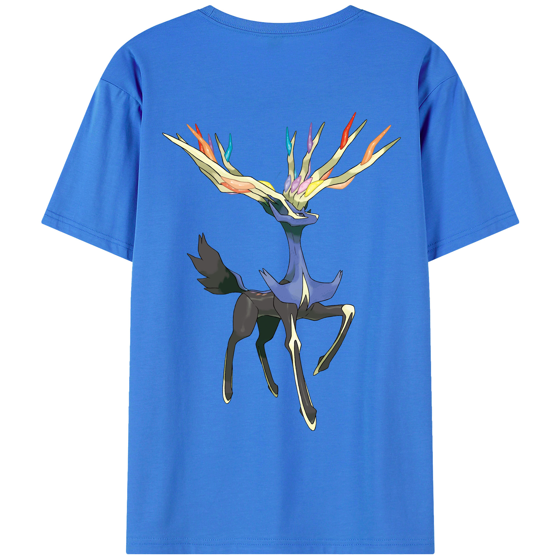 （画像用） ポケットモンスター Pokémon 綿100％ メンズ半袖Tシャツ（バックプリント） 通気性
