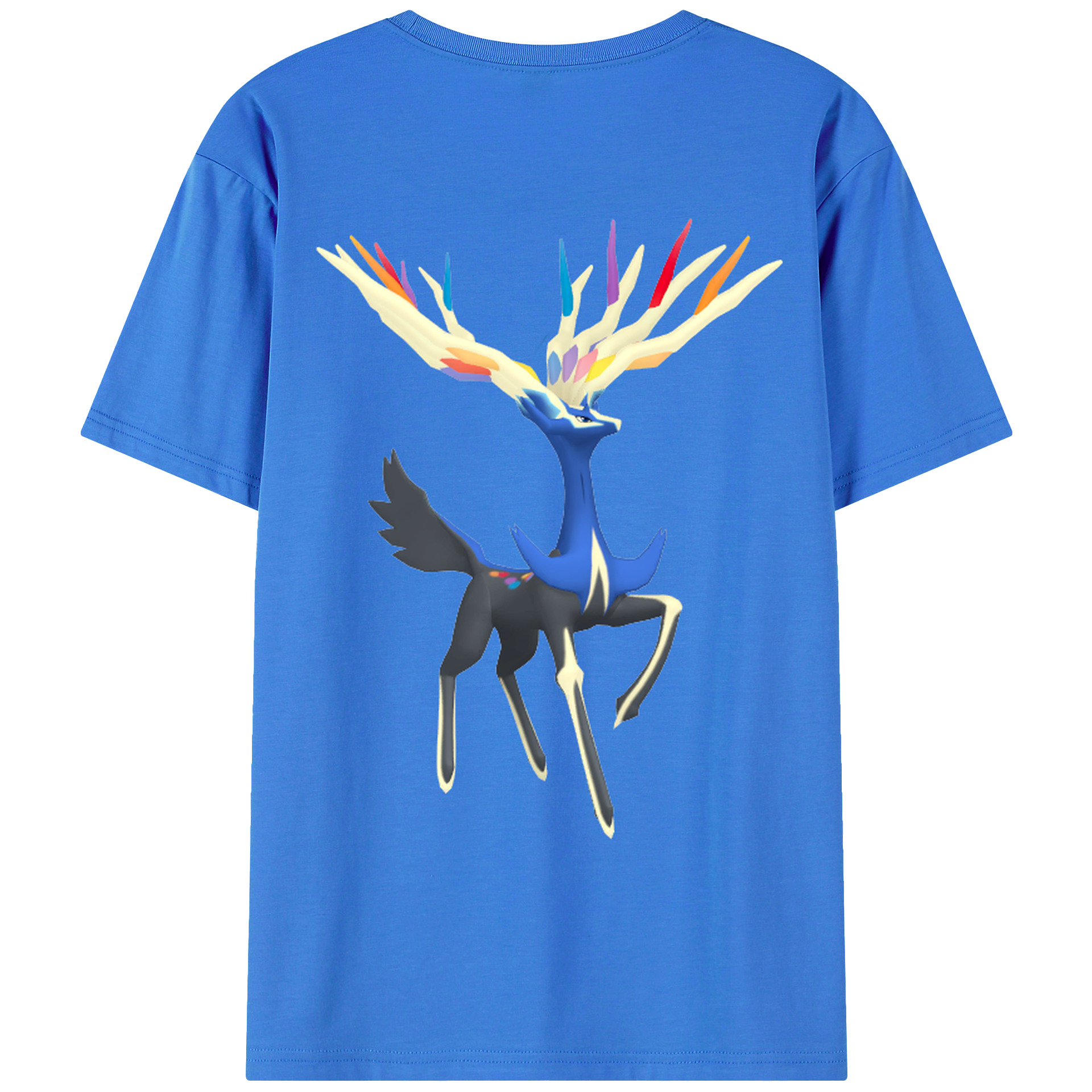 （画像用） ポケットモンスター Pokémon 綿100％ メンズ半袖Tシャツ（バックプリント） 通気性
