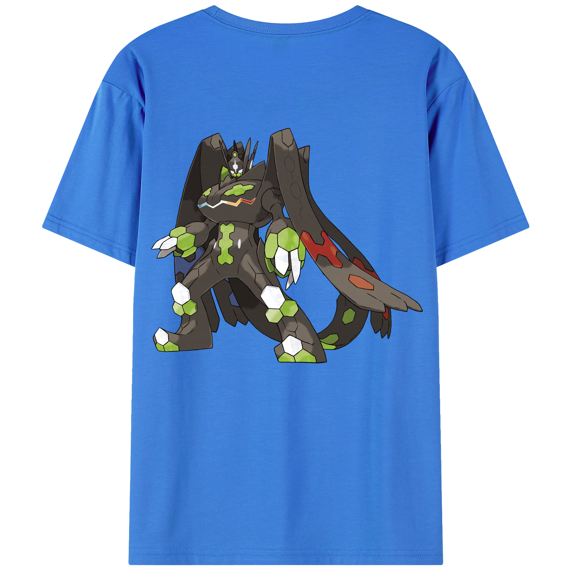 （画像用） ポケットモンスター Pokémon 綿100％ メンズ半袖Tシャツ（バックプリント） 通気性
