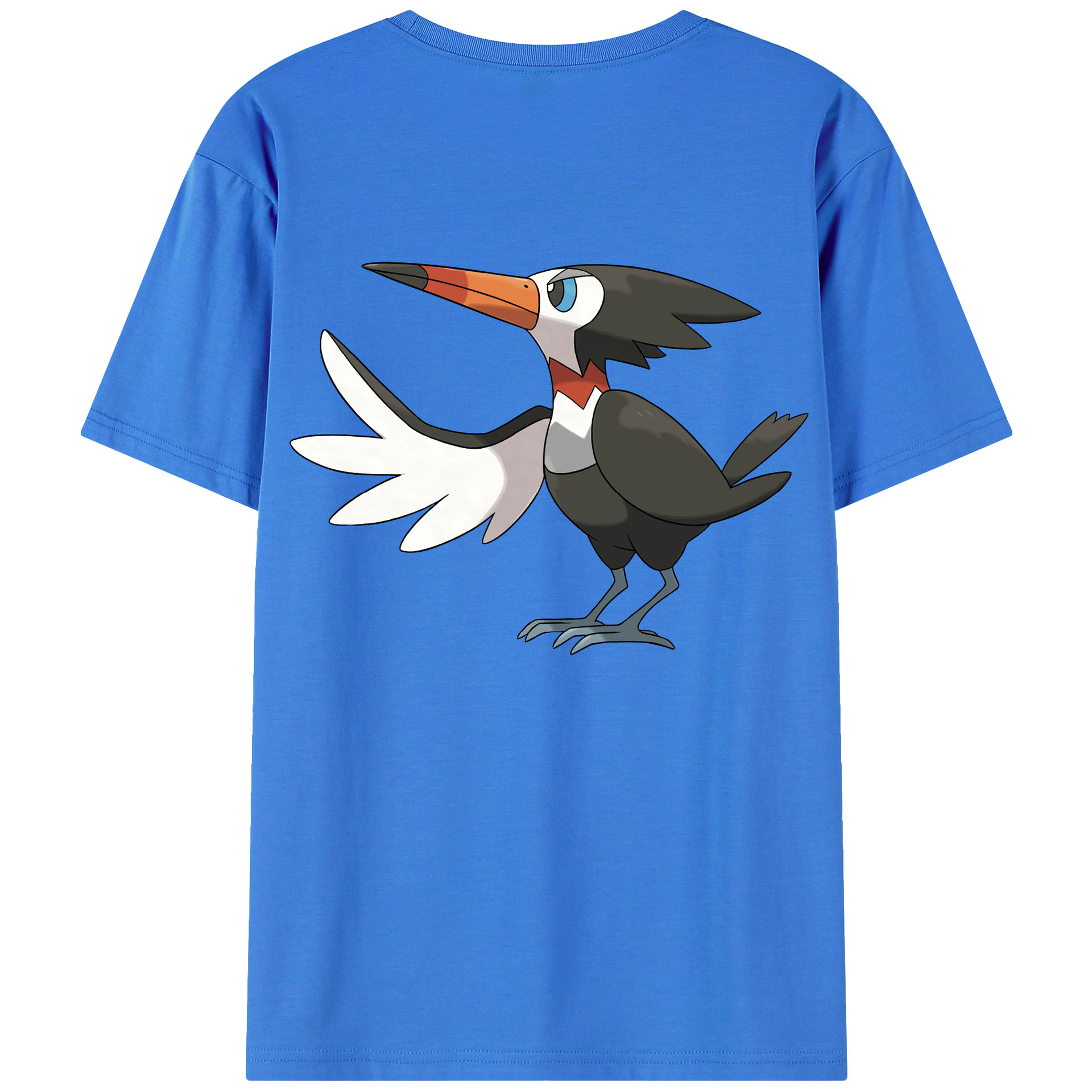 （画像用） ポケットモンスター Pokémon 綿100％ メンズ半袖Tシャツ（バックプリント） 通気性