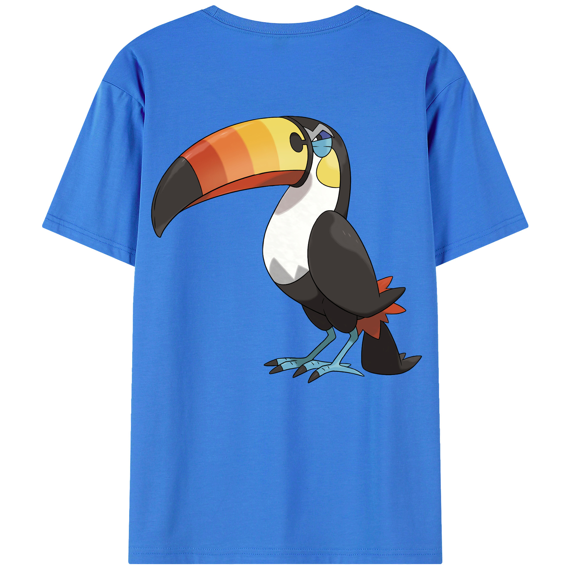 （画像用） ポケットモンスター Pokémon 綿100％ メンズ半袖Tシャツ（バックプリント） 通気性
