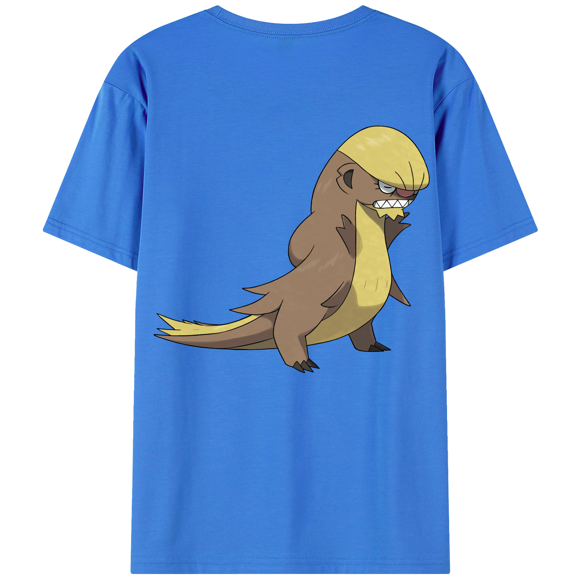 （画像用） ポケットモンスター Pokémon 綿100％ メンズ半袖Tシャツ（バックプリント） 通気性