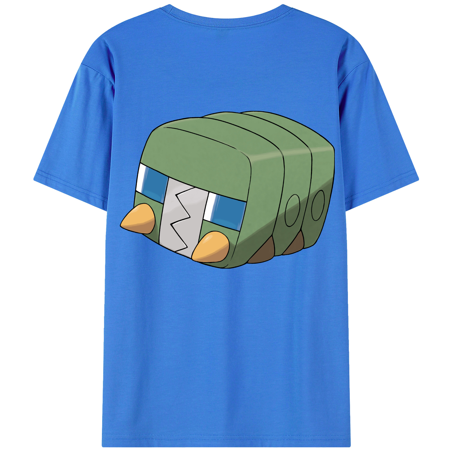 （画像用） ポケットモンスター Pokémon 綿100％ メンズ半袖Tシャツ（バックプリント） 通気性