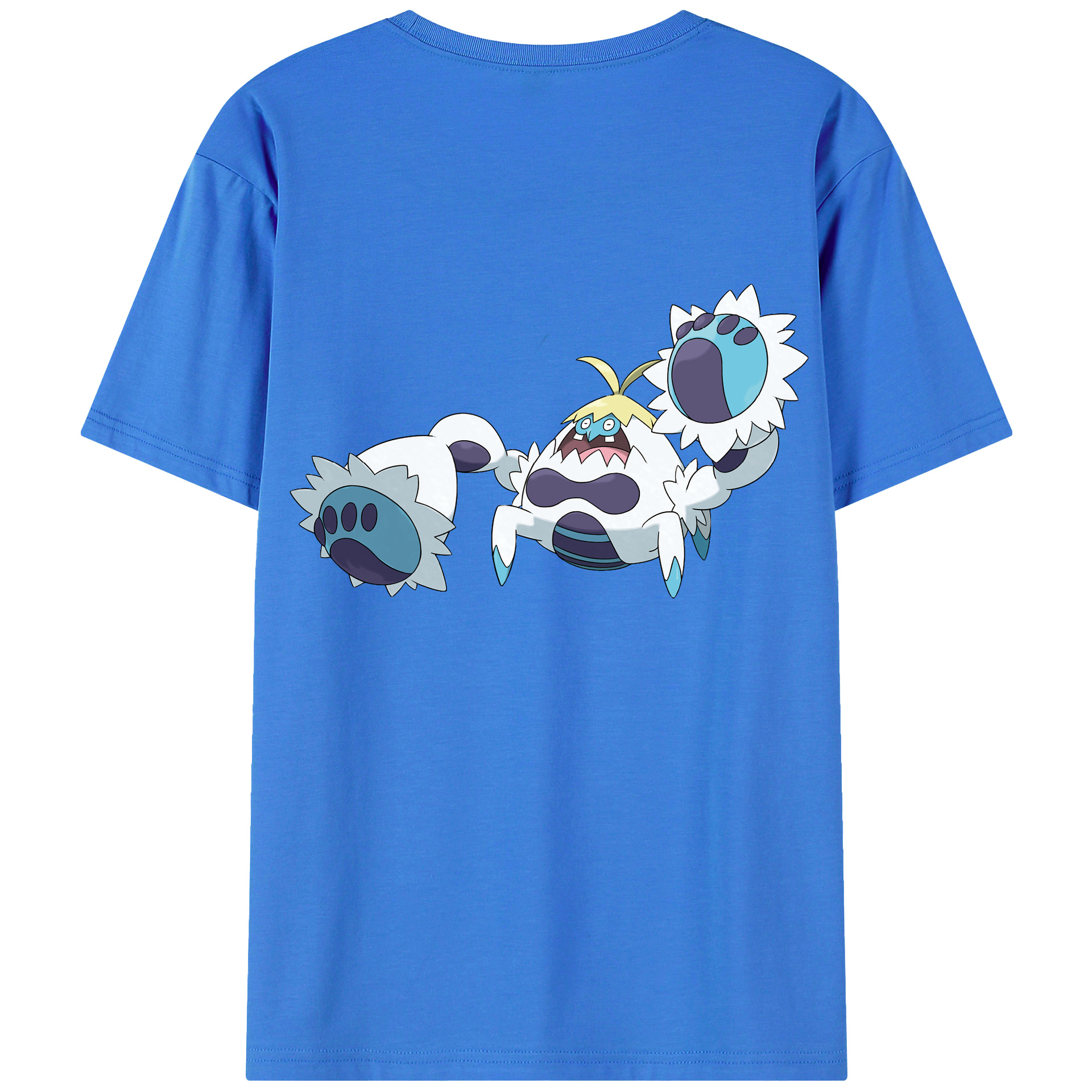 （画像用） ポケットモンスター Pokémon 綿100％ メンズ半袖Tシャツ（バックプリント） 通気性