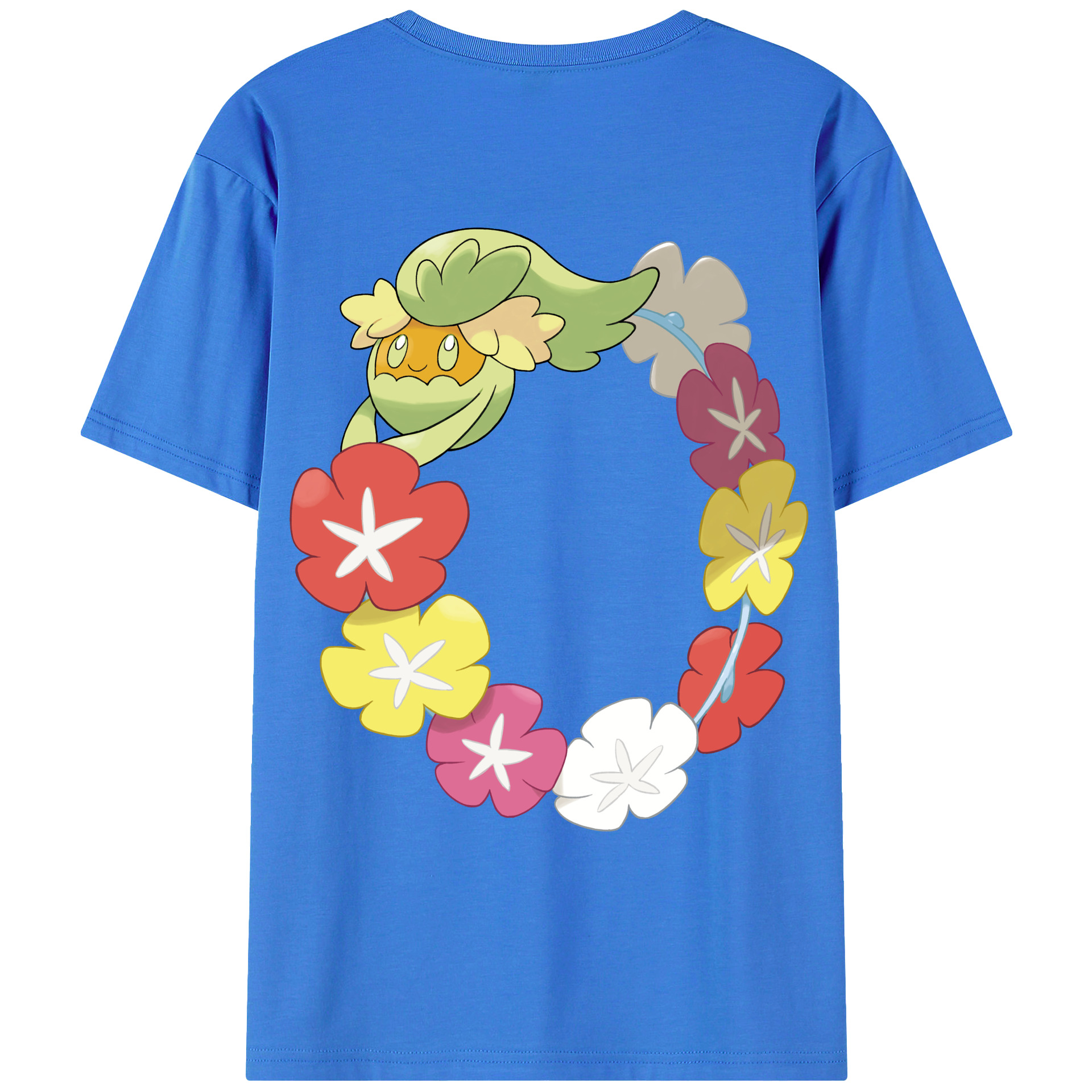 （画像用） ポケットモンスター Pokémon 綿100％ メンズ半袖Tシャツ（バックプリント） 通気性