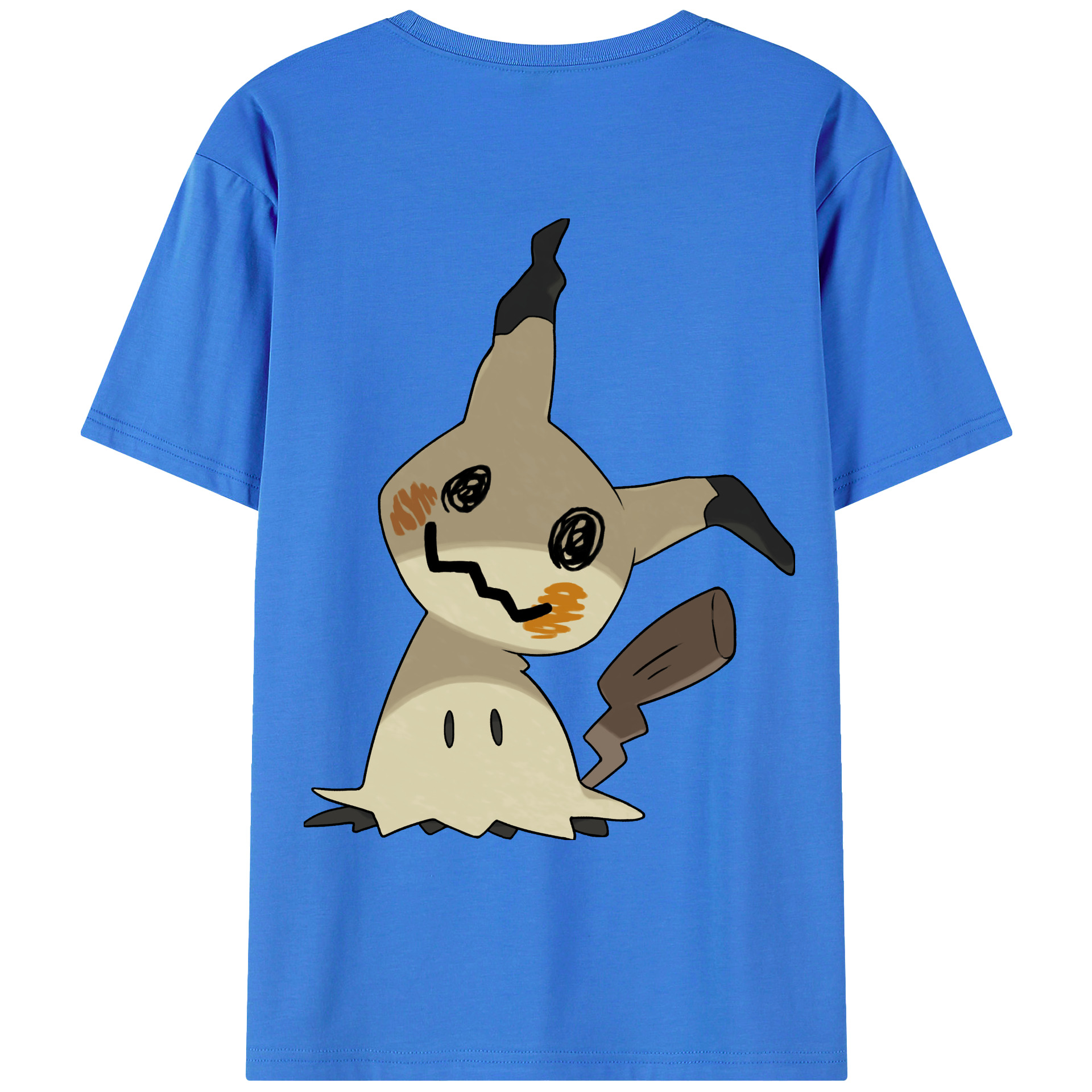 （画像用） ポケットモンスター Pokémon 綿100％ メンズ半袖Tシャツ（バックプリント） 通気性