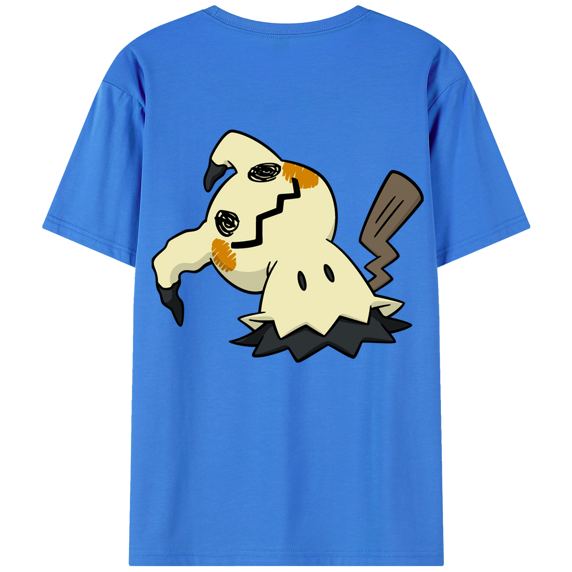 （画像用） ポケットモンスター Pokémon 綿100％ メンズ半袖Tシャツ（バックプリント） 通気性