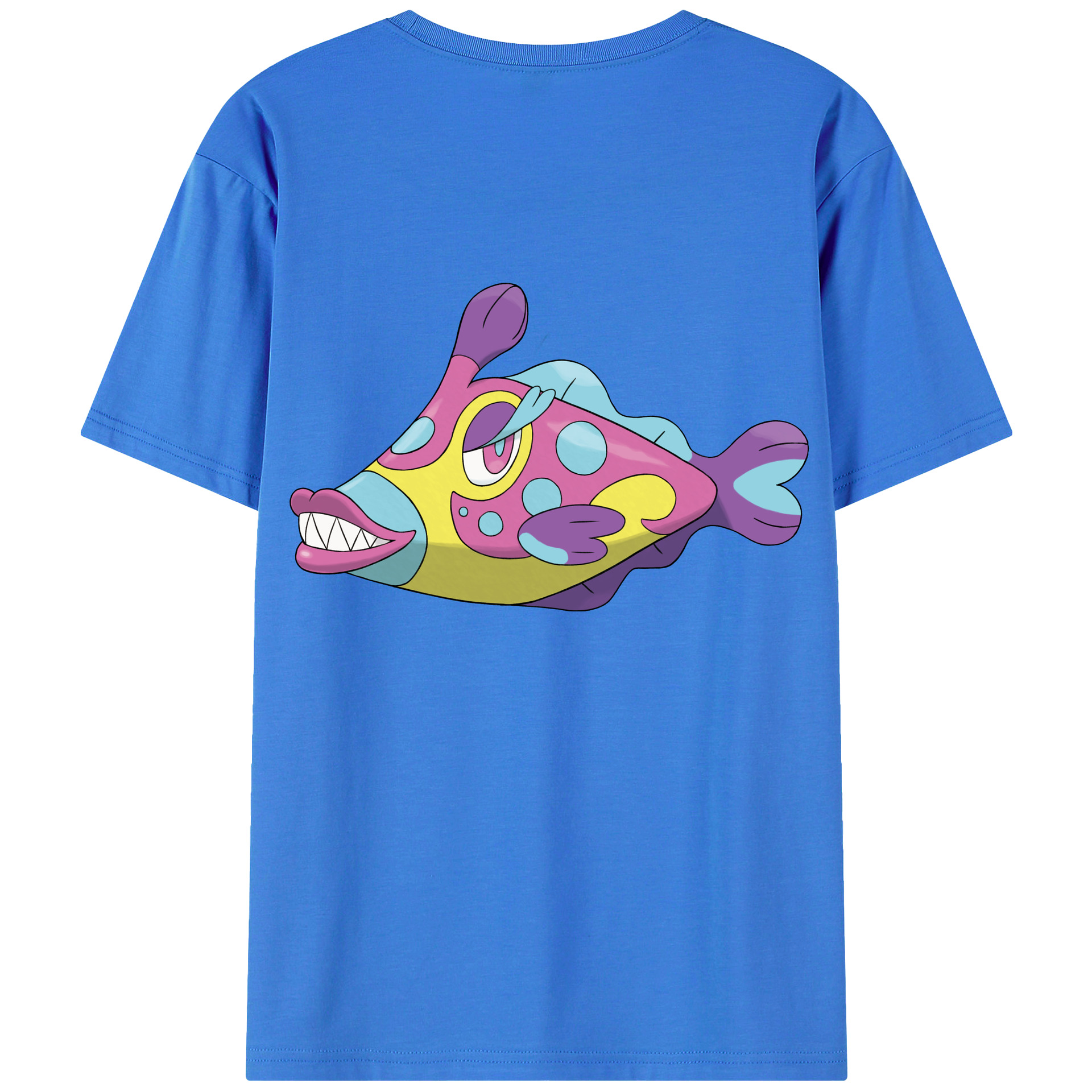 （画像用） ポケットモンスター Pokémon 綿100％ メンズ半袖Tシャツ（バックプリント） 通気性
