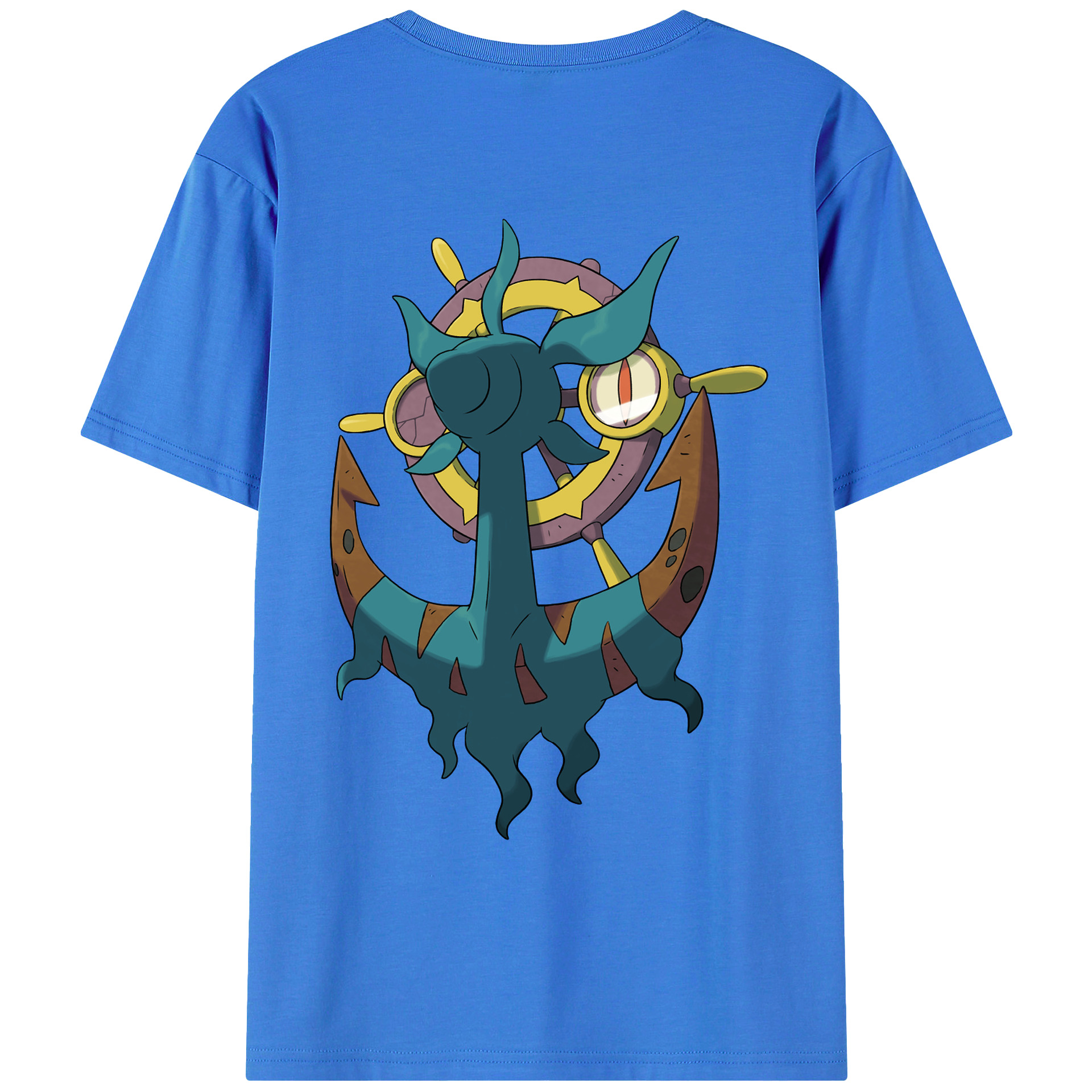 （画像用） ポケットモンスター Pokémon 綿100％ メンズ半袖Tシャツ（バックプリント） 通気性