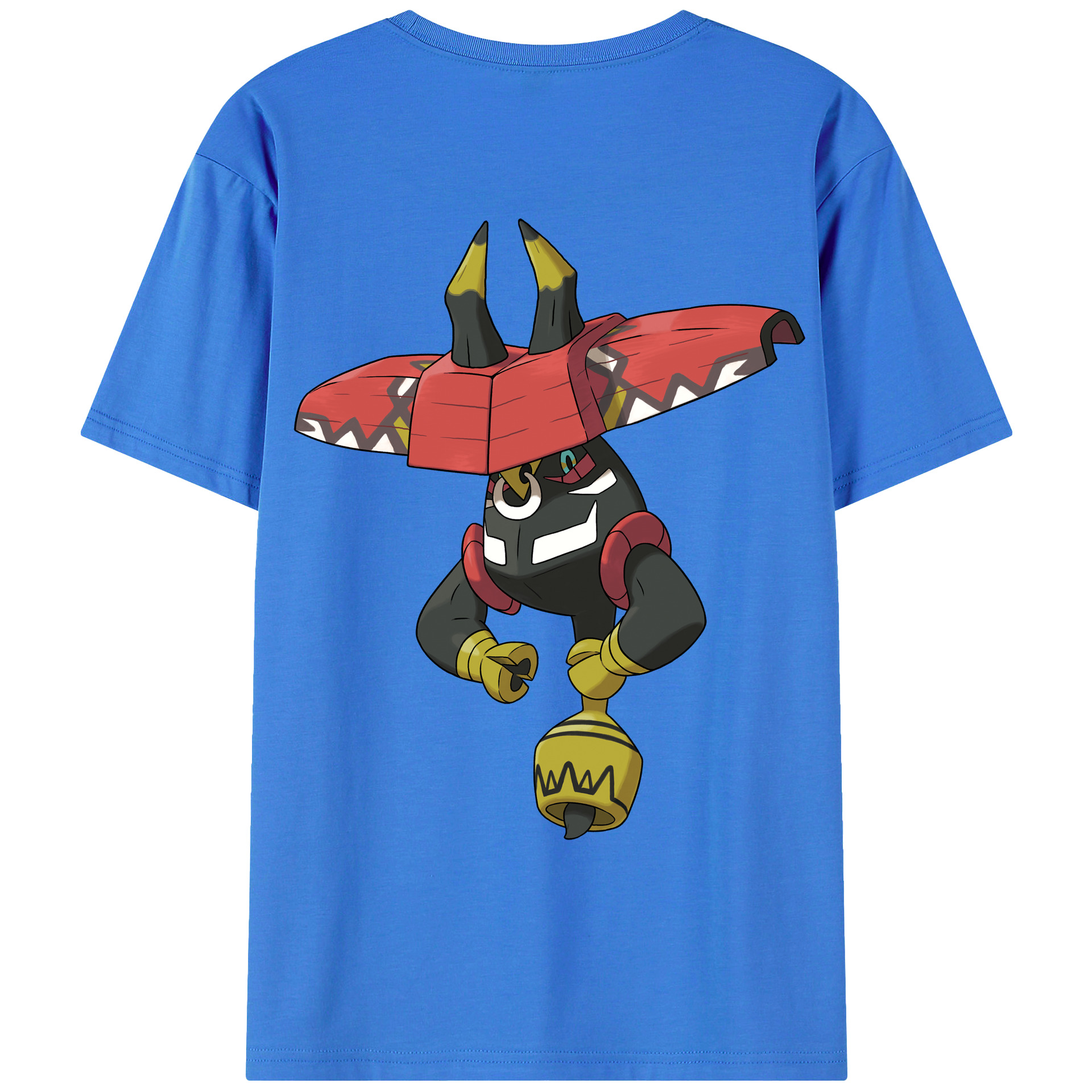 （画像用） ポケットモンスター Pokémon 綿100％ メンズ半袖Tシャツ（バックプリント） 通気性