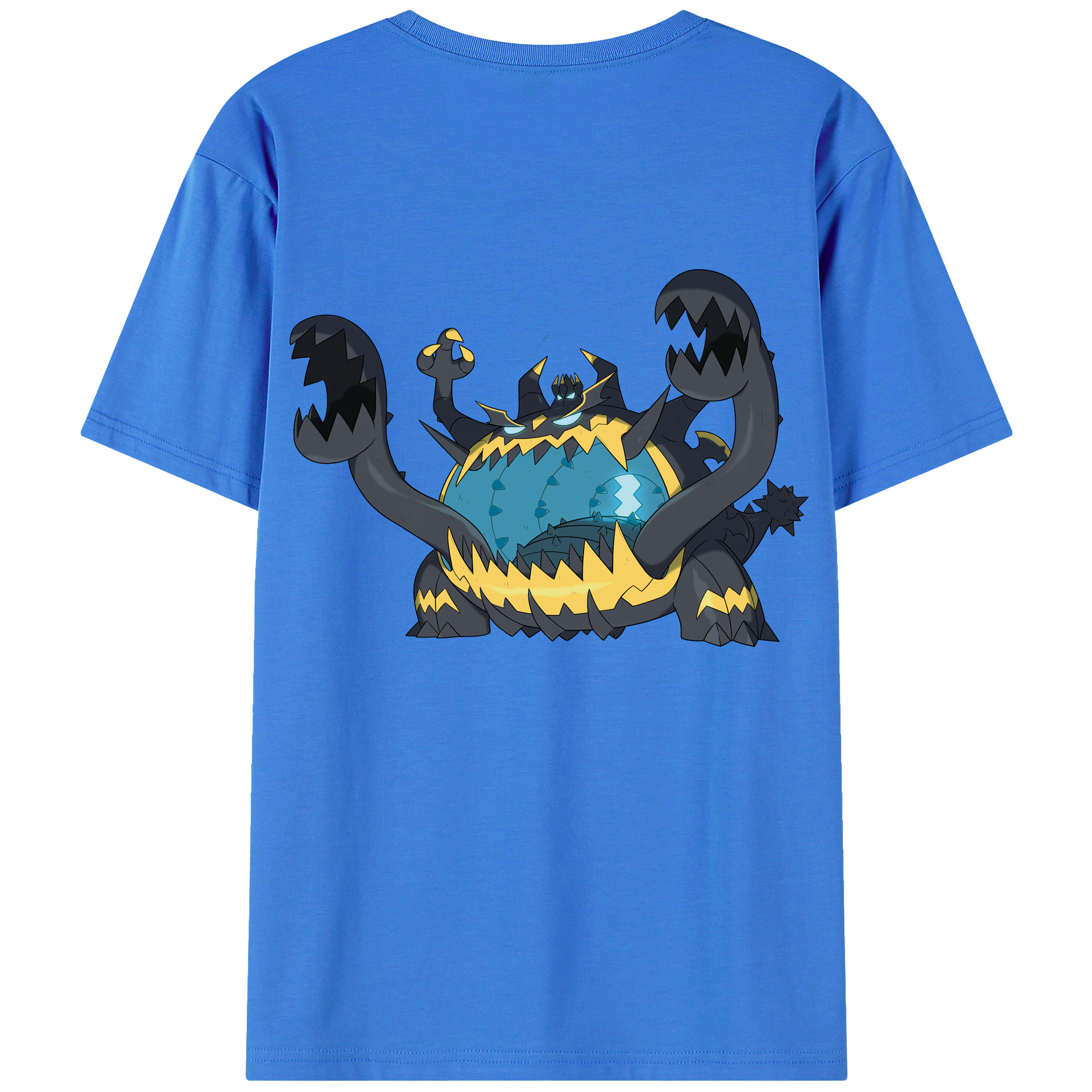 （画像用） ポケットモンスター Pokémon 綿100％ メンズ半袖Tシャツ（バックプリント） 通気性