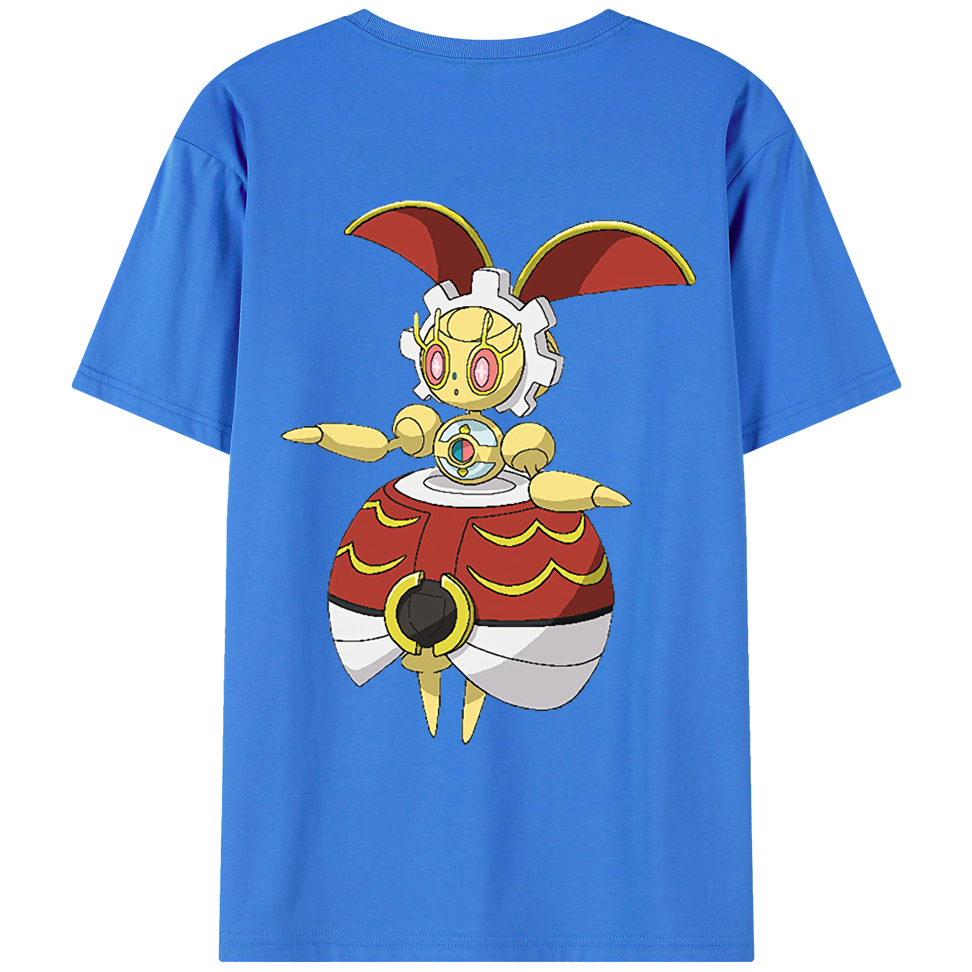 （画像用） ポケットモンスター Pokémon 綿100％ メンズ半袖Tシャツ（バックプリント） 通気性