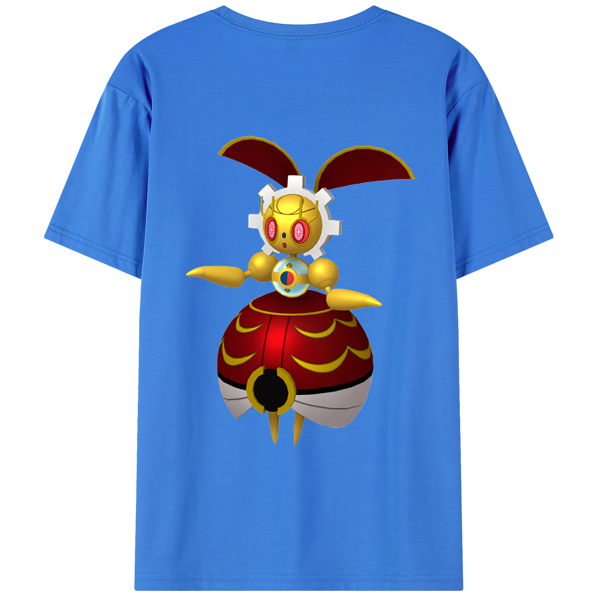 （画像用） ポケットモンスター Pokémon 綿100％ メンズ半袖Tシャツ（バックプリント） 通気性