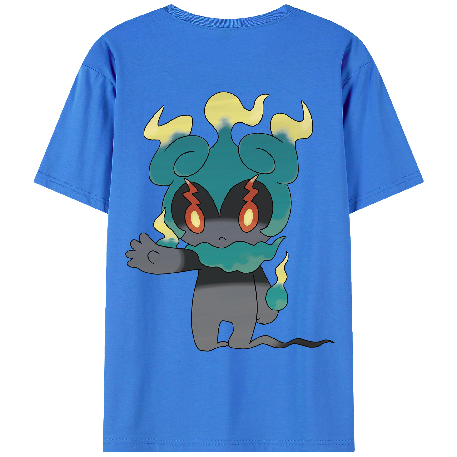 （画像用） ポケットモンスター Pokémon 綿100％ メンズ半袖Tシャツ（バックプリント） 通気性