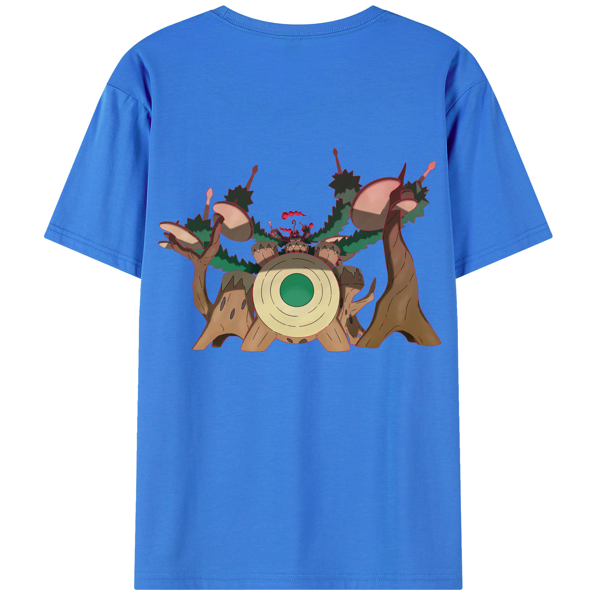（画像用） ポケットモンスター Pokémon 綿100％ メンズ半袖Tシャツ（バックプリント） 通気性