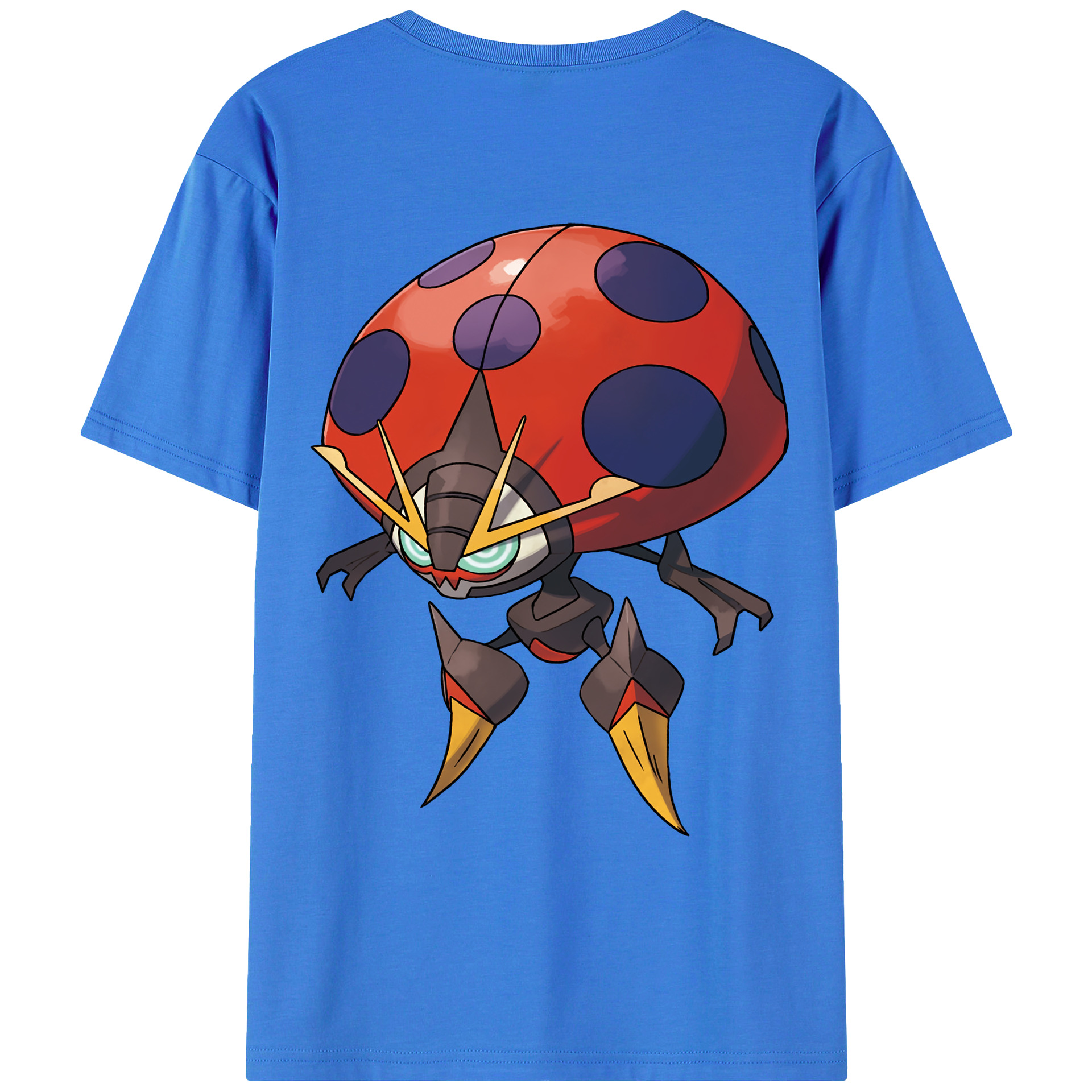 （画像用） ポケットモンスター Pokémon 綿100％ メンズ半袖Tシャツ（バックプリント） 通気性