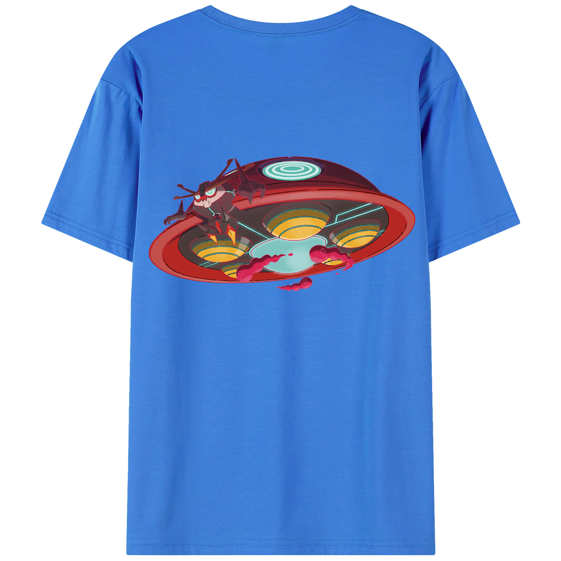 （画像用） ポケットモンスター Pokémon 綿100％ メンズ半袖Tシャツ（バックプリント） 通気性