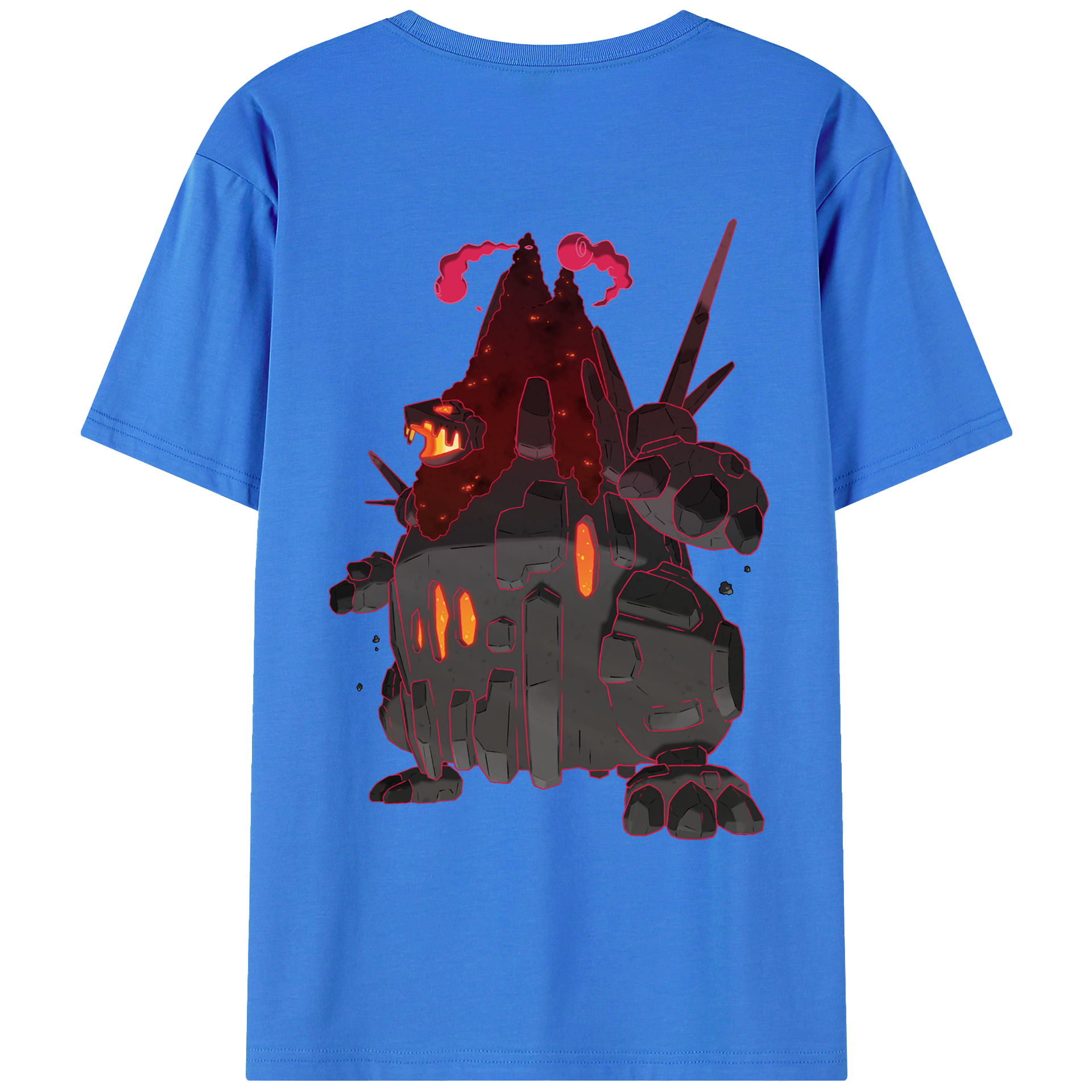 （画像用） ポケットモンスター Pokémon 綿100％ メンズ半袖Tシャツ（バックプリント） 通気性