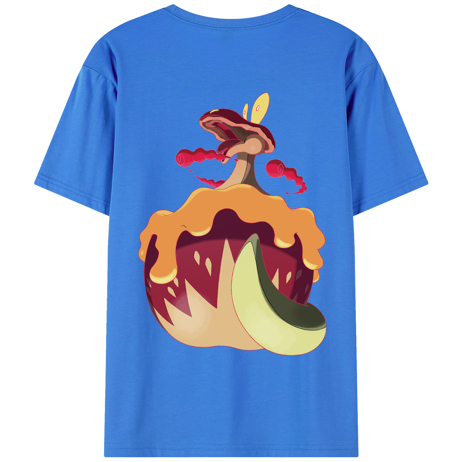 （画像用） ポケットモンスター Pokémon 綿100％ メンズ半袖Tシャツ（バックプリント） 通気性