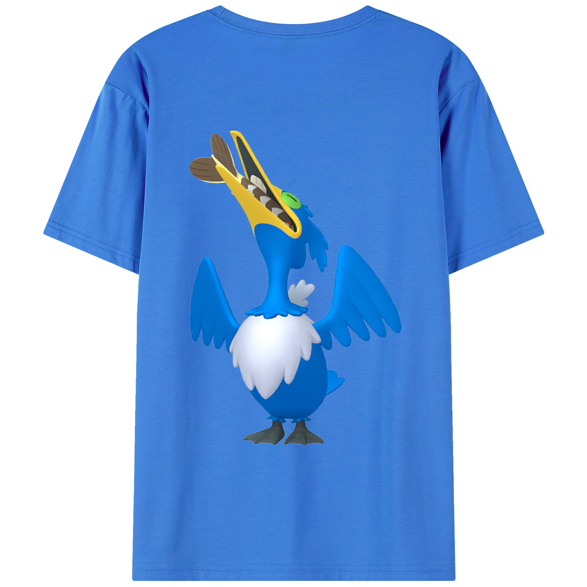 （画像用） ポケットモンスター Pokémon 綿100％ メンズ半袖Tシャツ（バックプリント） 通気性