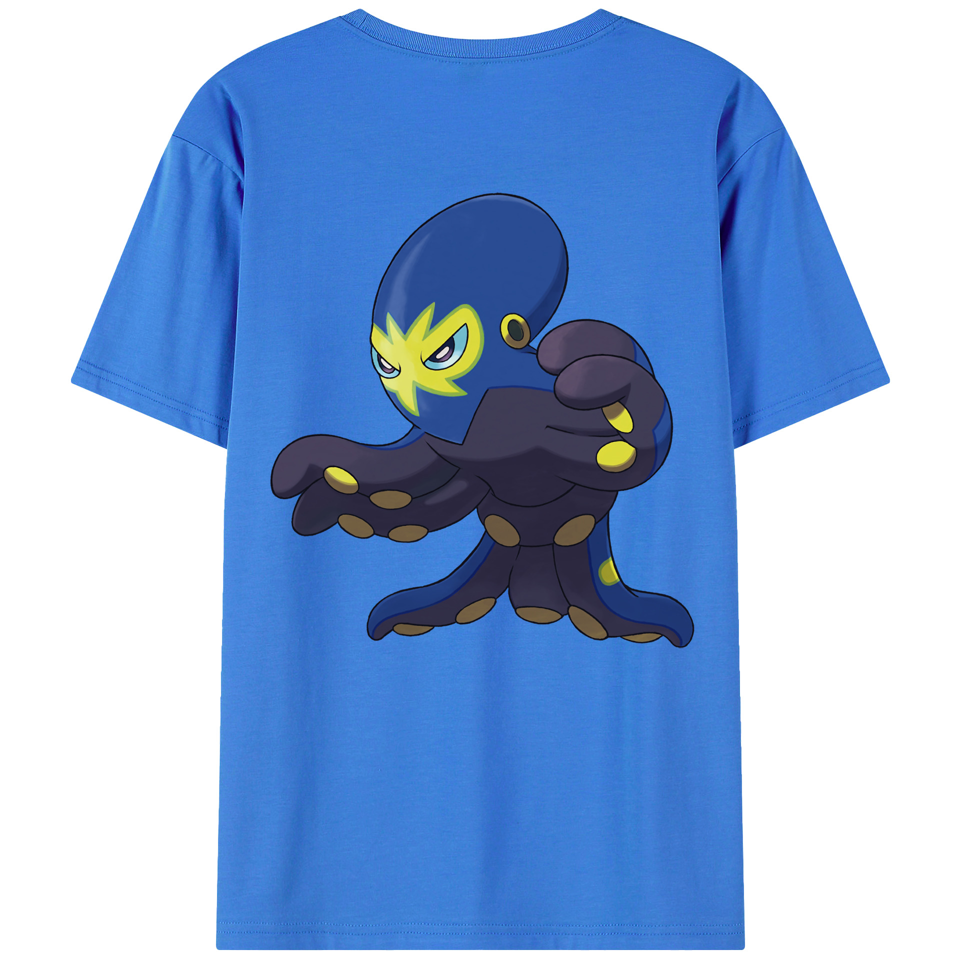 （画像用） ポケットモンスター Pokémon 綿100％ メンズ半袖Tシャツ（バックプリント） 通気性