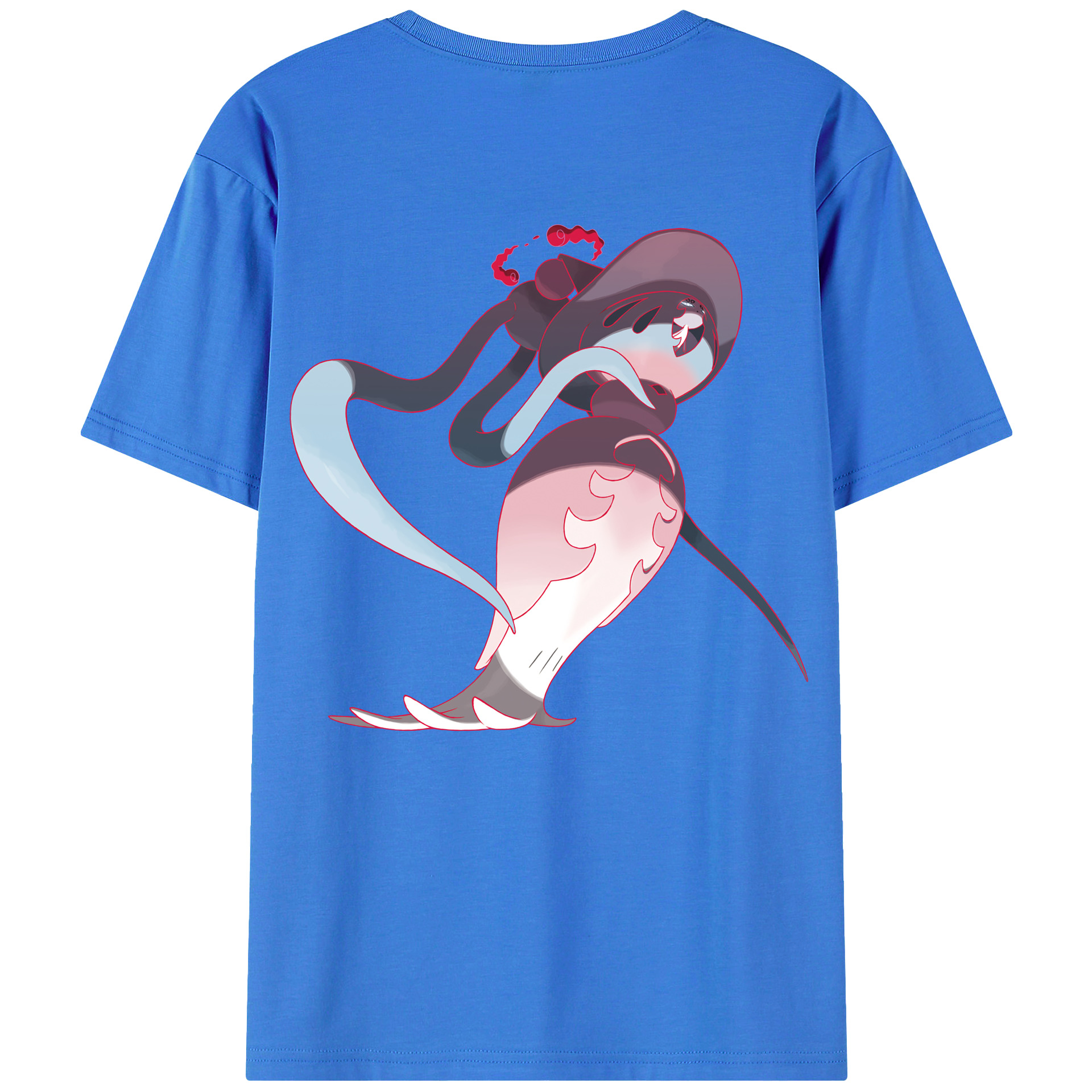（画像用） ポケットモンスター Pokémon 綿100％ メンズ半袖Tシャツ（バックプリント） 通気性
