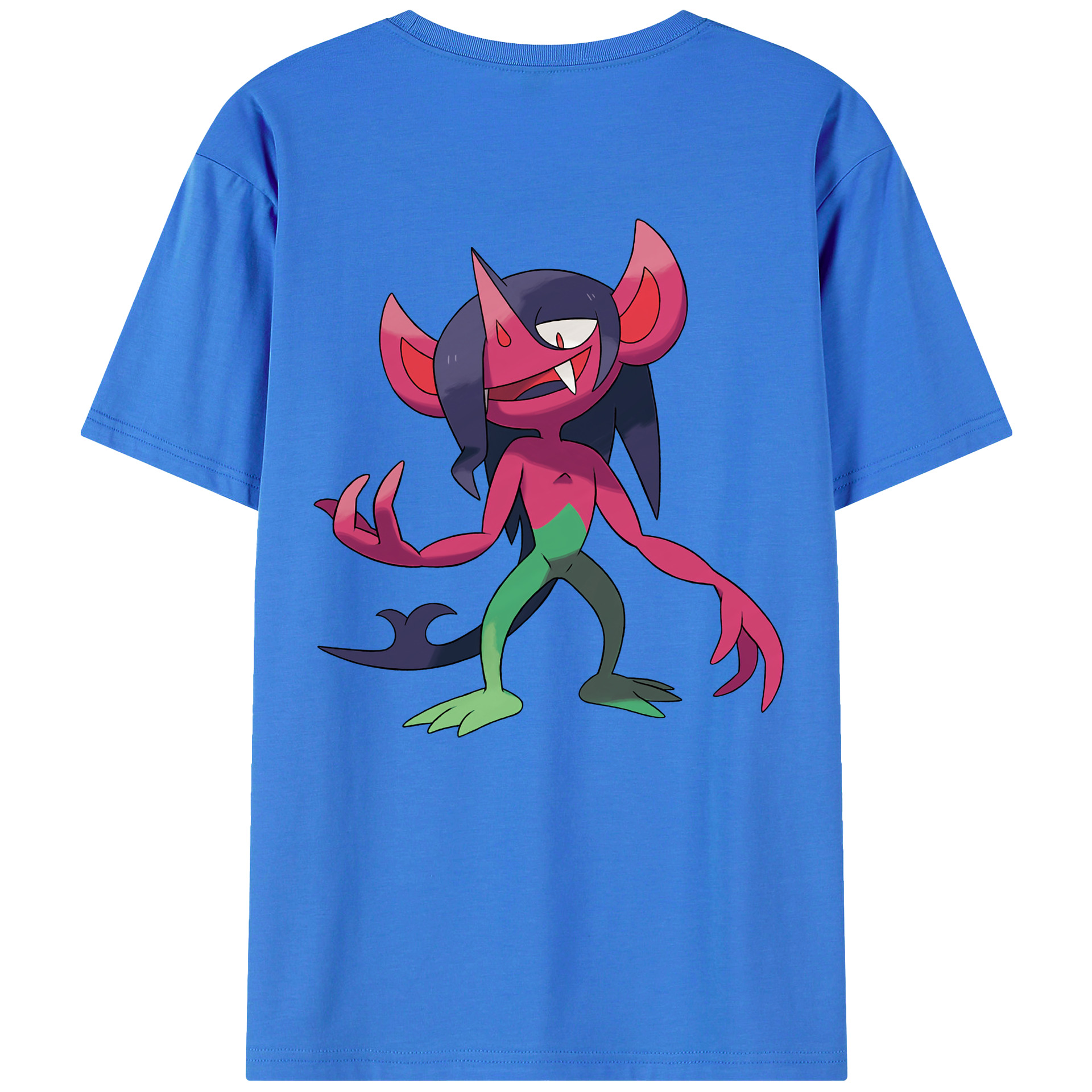 （画像用） ポケットモンスター Pokémon 綿100％ メンズ半袖Tシャツ（バックプリント） 通気性