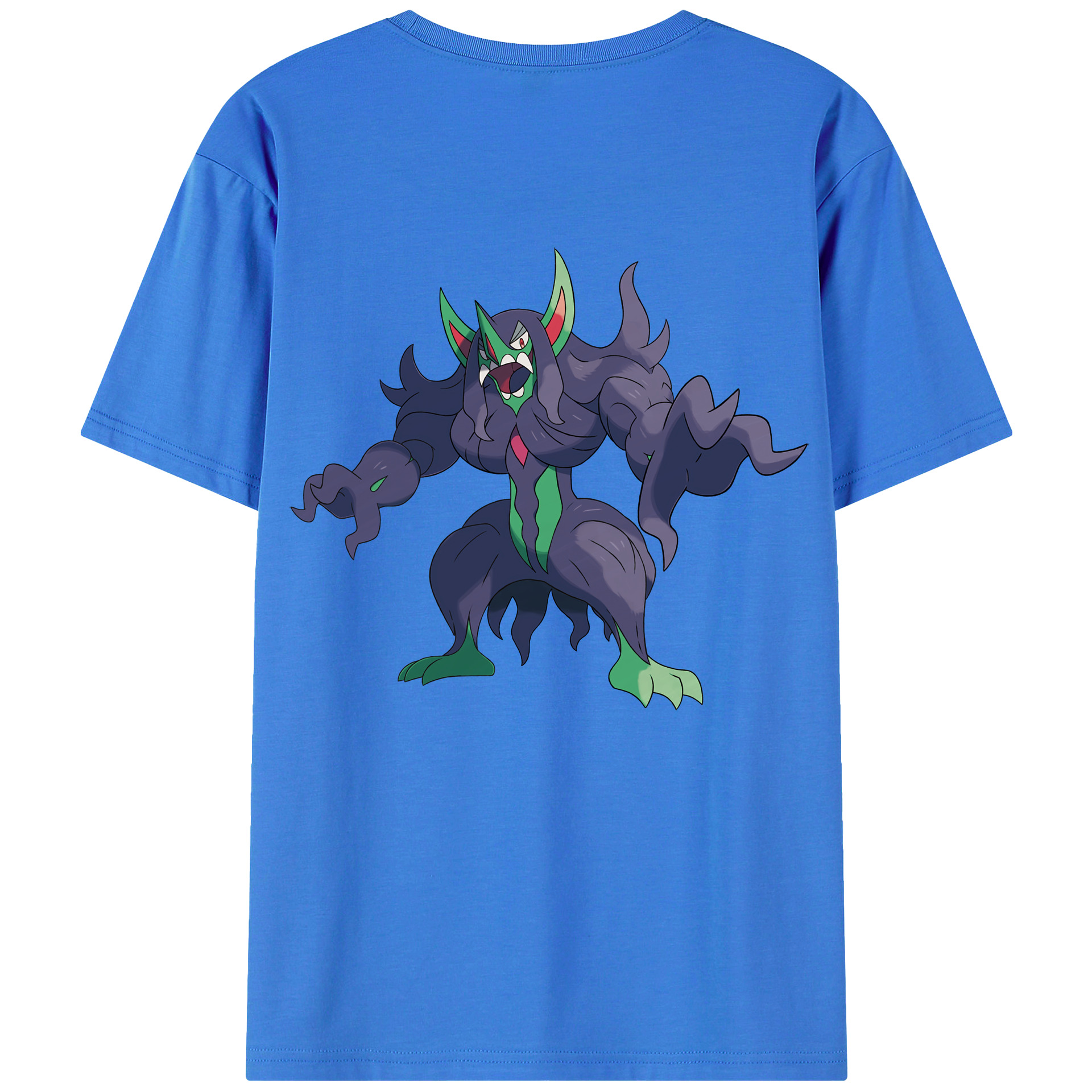 （画像用） ポケットモンスター Pokémon 綿100％ メンズ半袖Tシャツ（バックプリント） 通気性