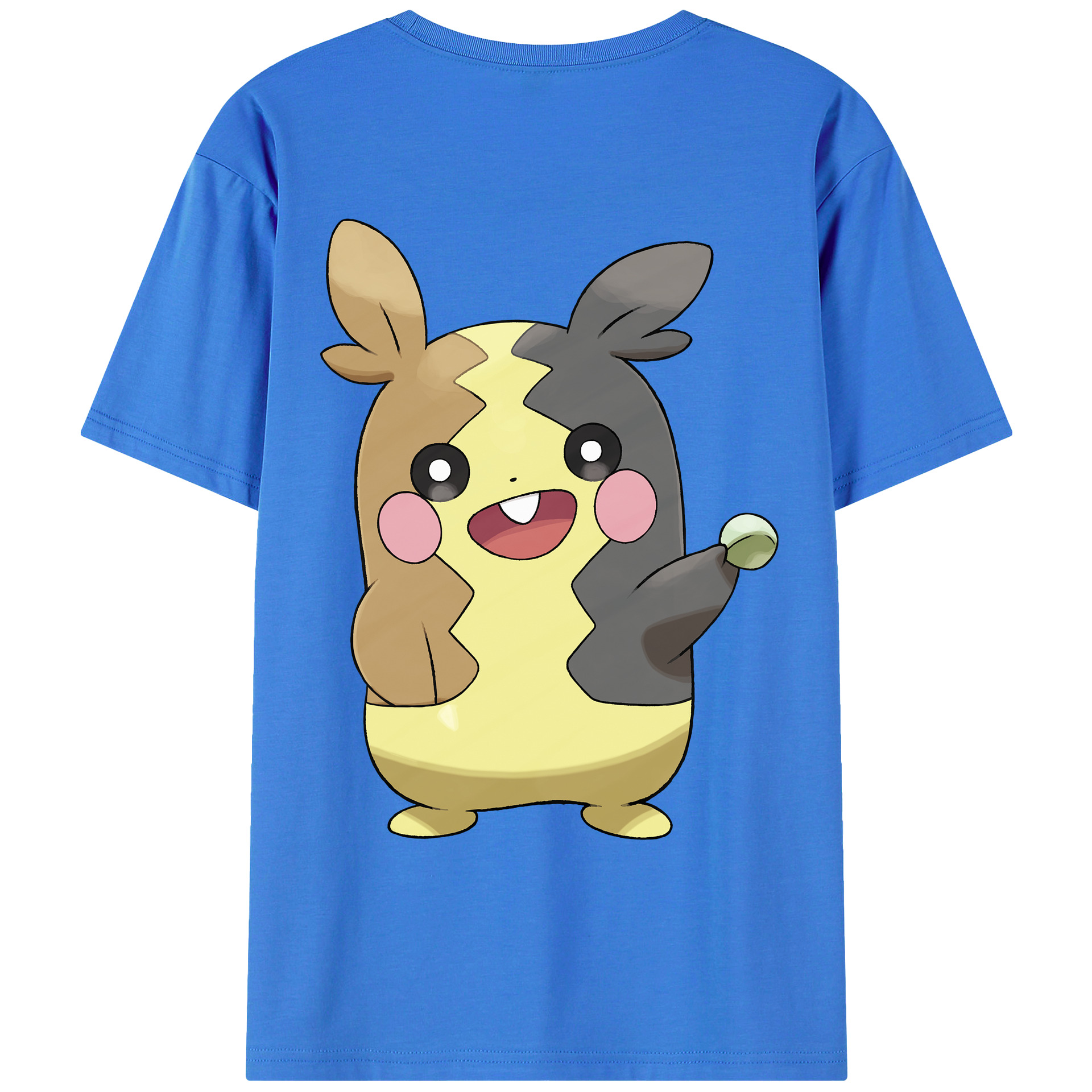 （画像用） ポケットモンスター Pokémon 綿100％ メンズ半袖Tシャツ（バックプリント） 通気性