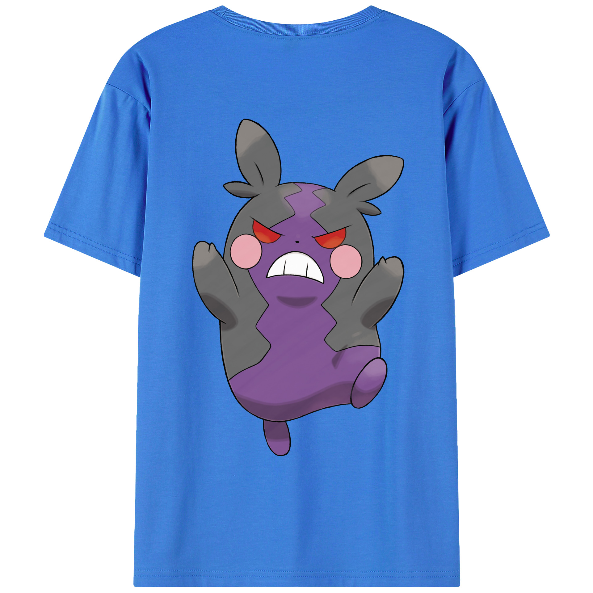 （画像用） ポケットモンスター Pokémon 綿100％ メンズ半袖Tシャツ（バックプリント） 通気性