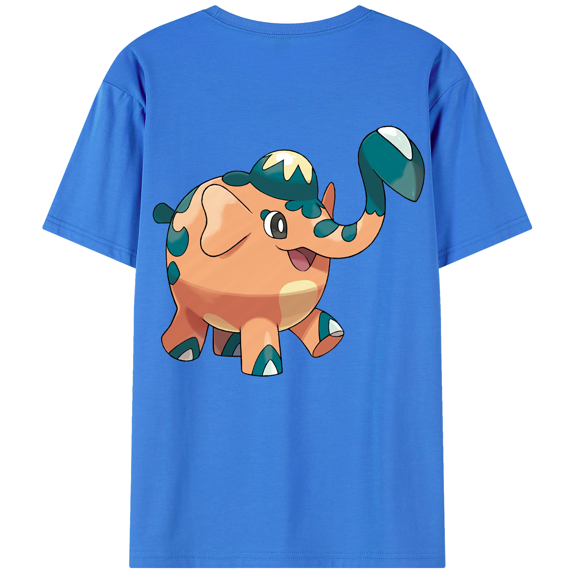 （画像用） ポケットモンスター Pokémon 綿100％ メンズ半袖Tシャツ（バックプリント） 通気性