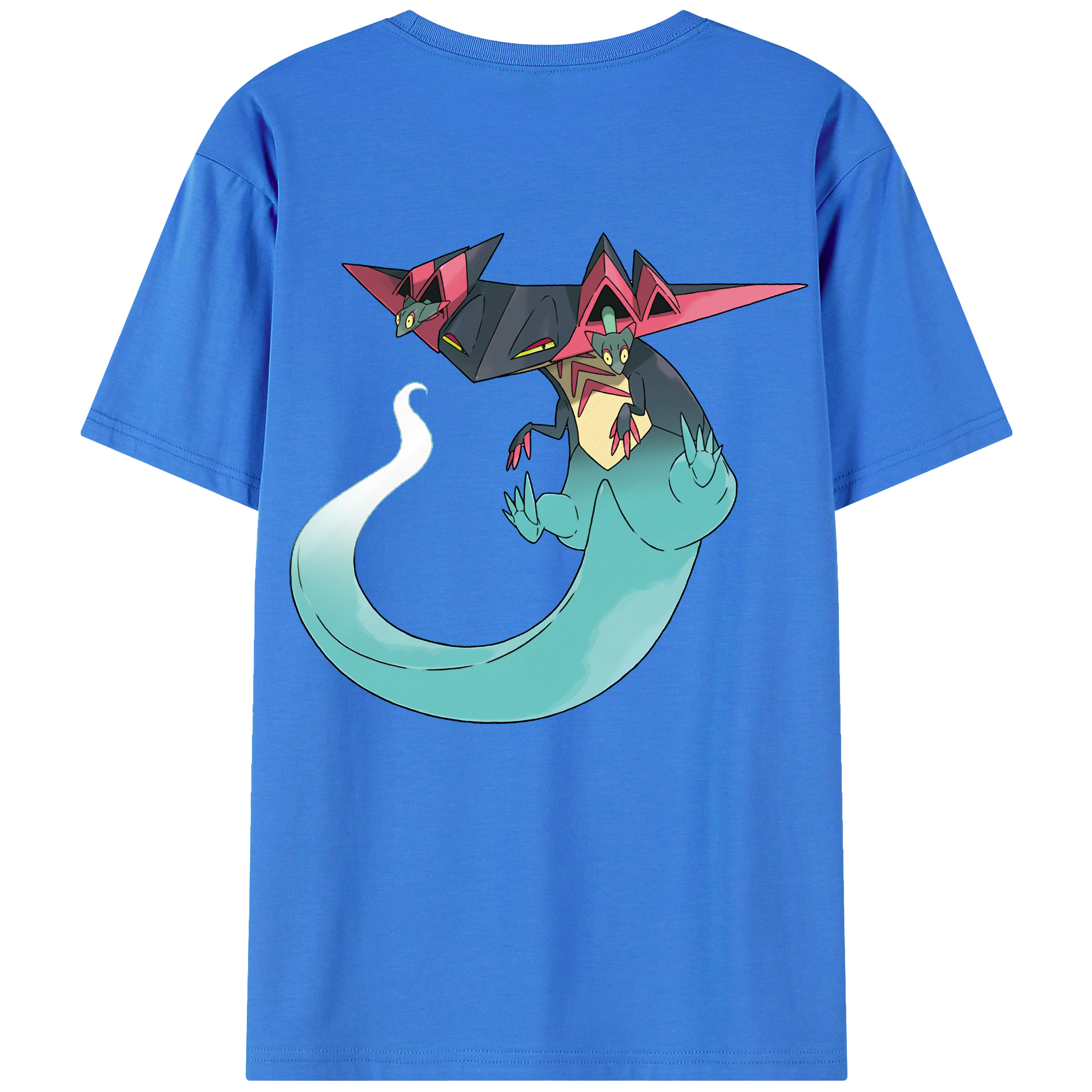 （画像用） ポケットモンスター Pokémon 綿100％ メンズ半袖Tシャツ（バックプリント） 通気性