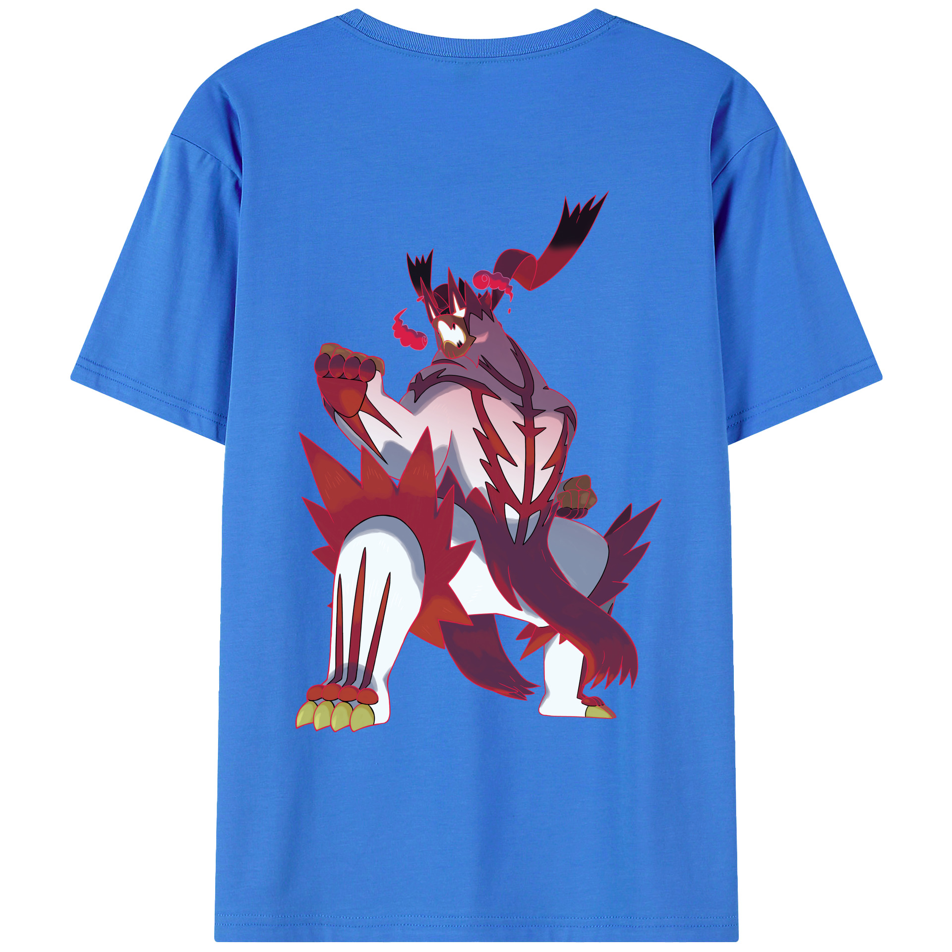 （画像用） ポケットモンスター Pokémon 綿100％ メンズ半袖Tシャツ（バックプリント） 通気性