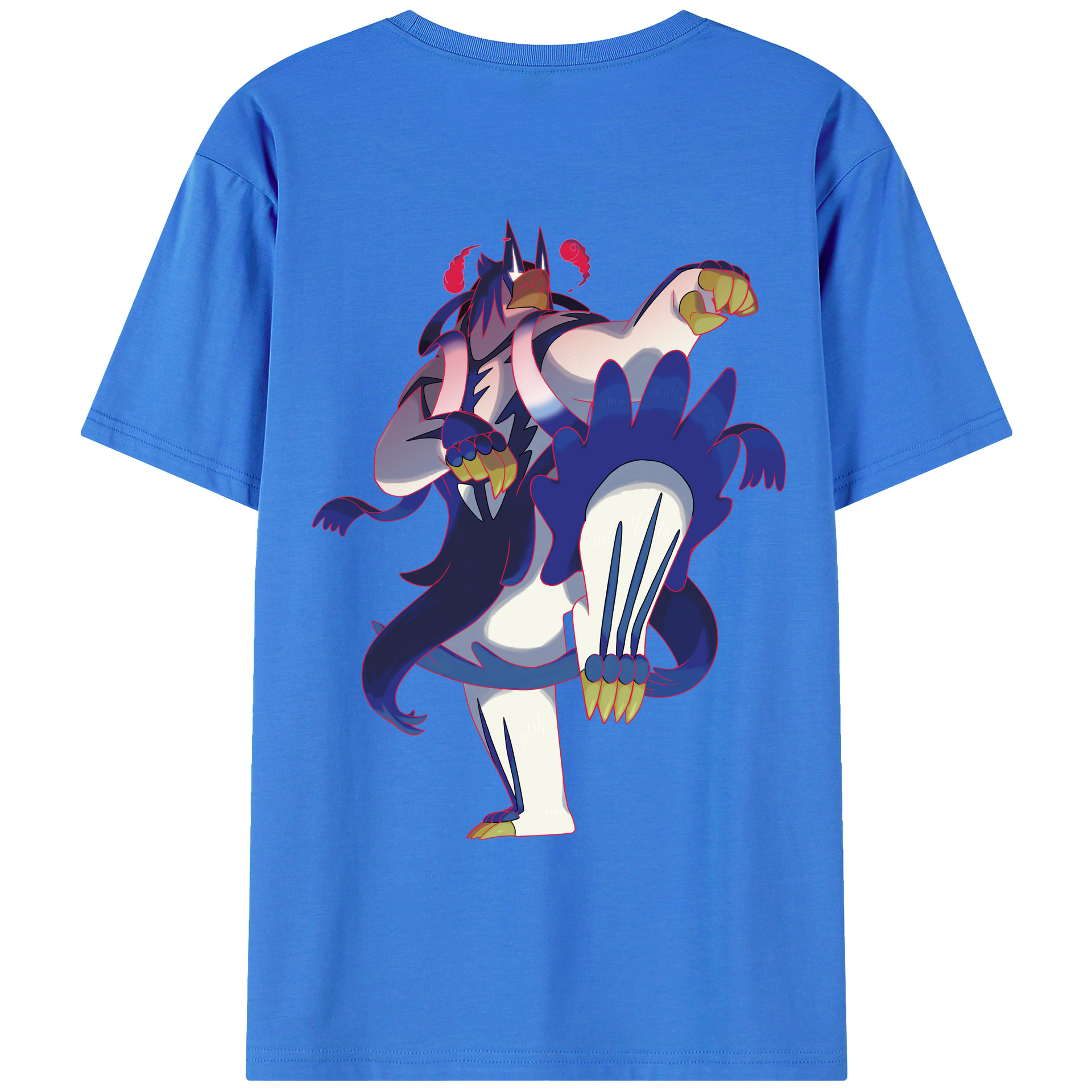 （画像用） ポケットモンスター Pokémon 綿100％ メンズ半袖Tシャツ（バックプリント） 通気性