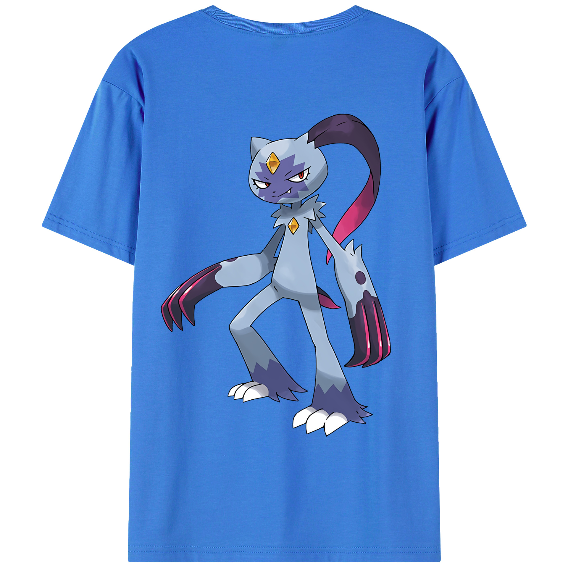 （画像用） ポケットモンスター Pokémon 綿100％ メンズ半袖Tシャツ（バックプリント） 通気性