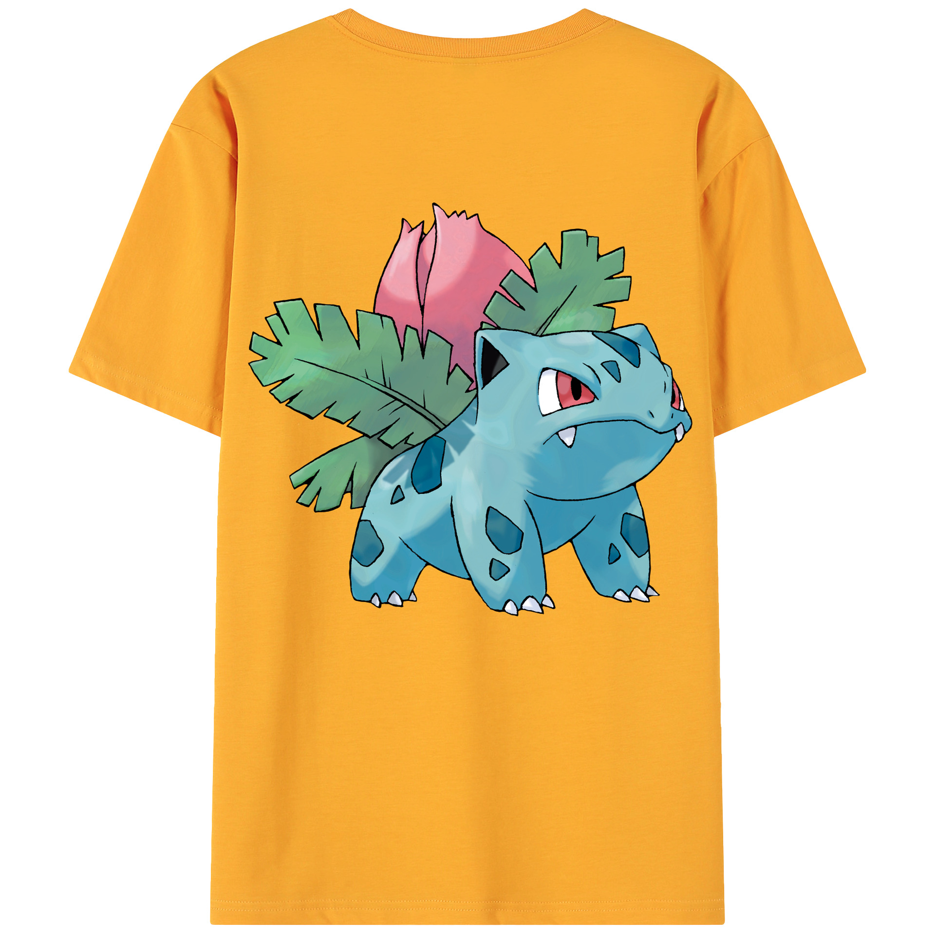 （画像用） ポケットモンスター Pokémon 綿100％ メンズ半袖Tシャツ（バックプリント） 通気性