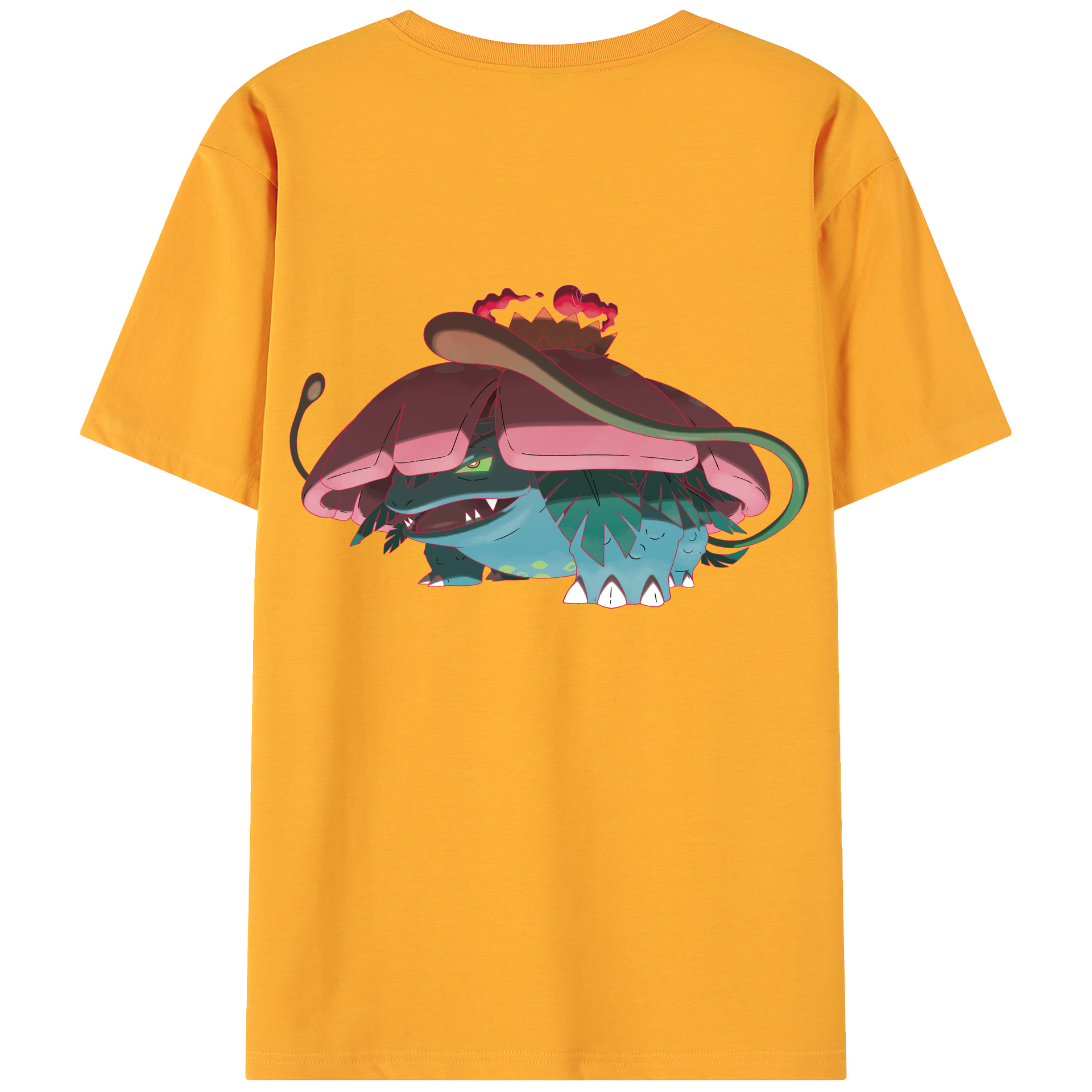 （画像用） ポケットモンスター Pokémon 綿100％ メンズ半袖Tシャツ（バックプリント） 通気性