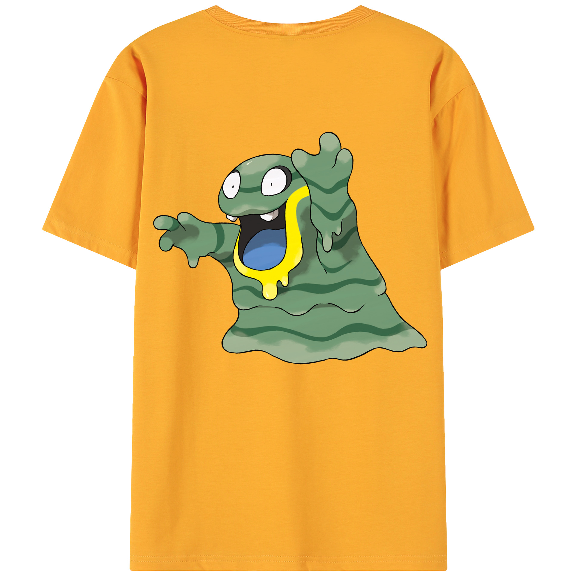 （画像用） ポケットモンスター Pokémon 綿100％ メンズ半袖Tシャツ（バックプリント） 通気性