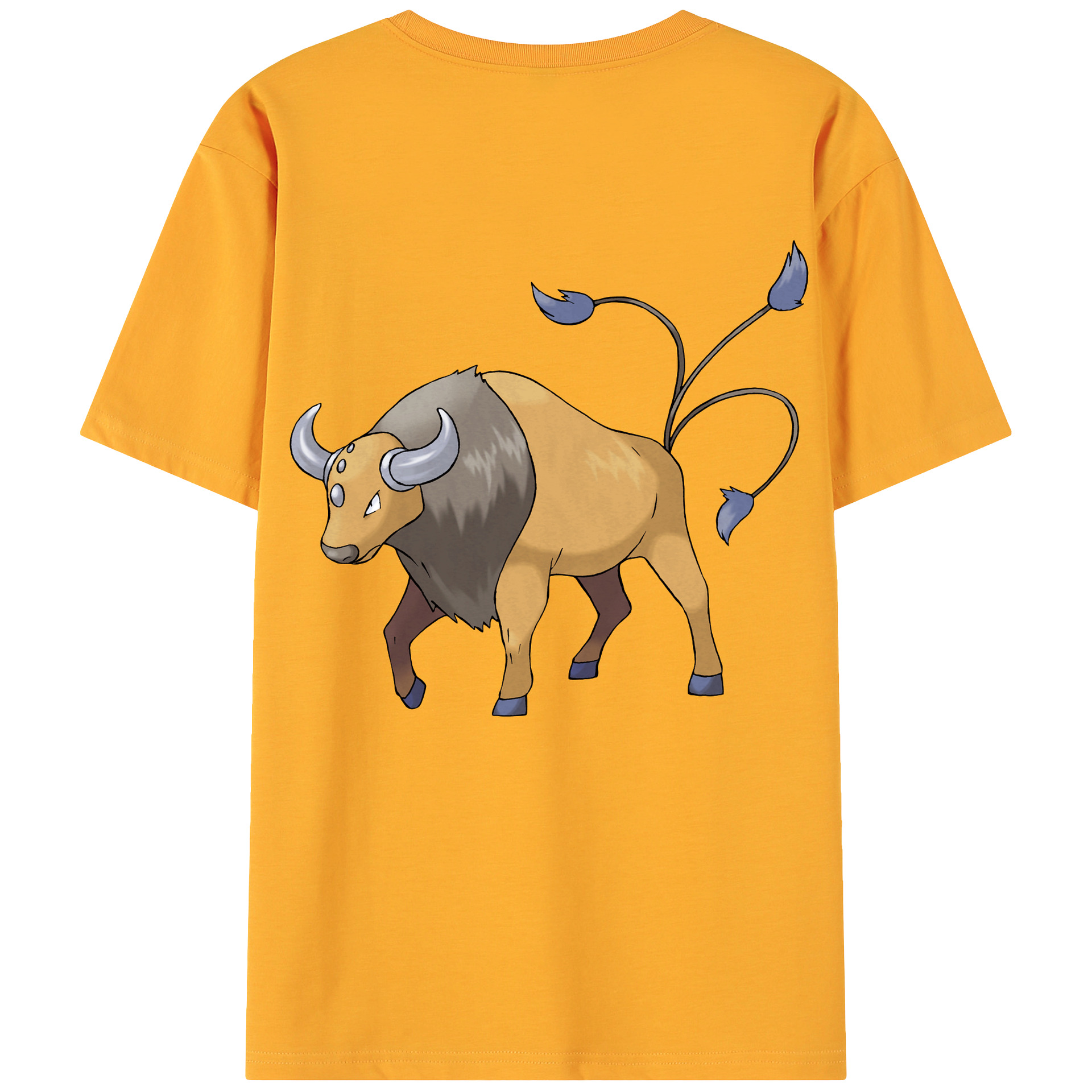 （画像用） ポケットモンスター Pokémon 綿100％ メンズ半袖Tシャツ（バックプリント） 通気性