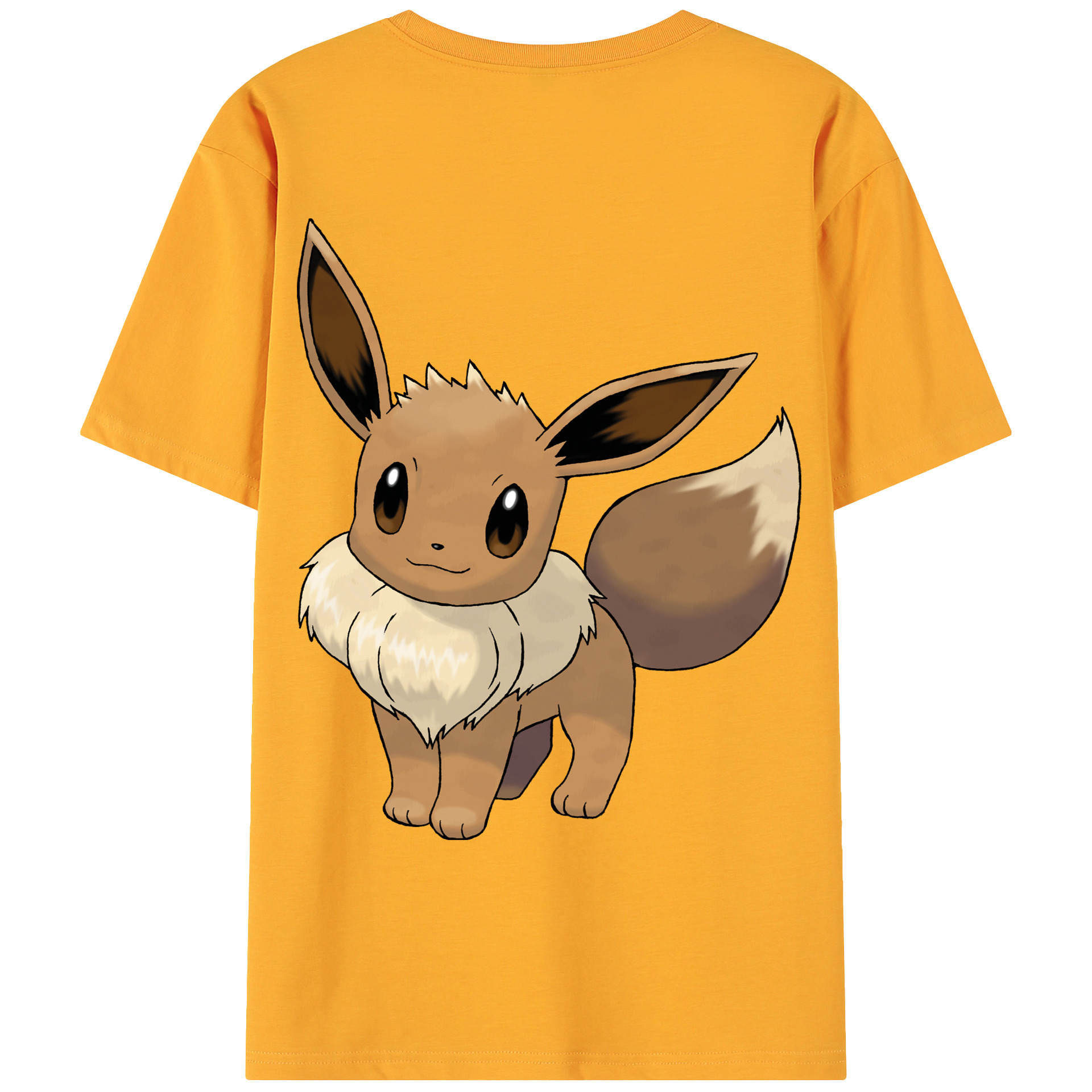 （画像用） ポケットモンスター Pokémon 綿100％ メンズ半袖Tシャツ（バックプリント） 通気性