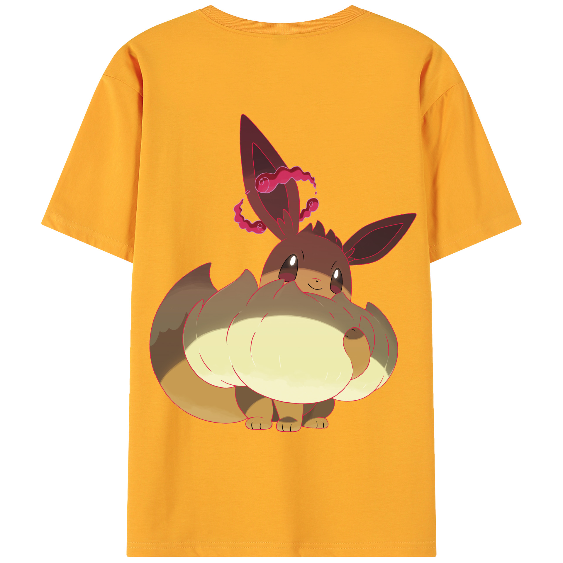 （画像用） ポケットモンスター Pokémon 綿100％ メンズ半袖Tシャツ（バックプリント） 通気性