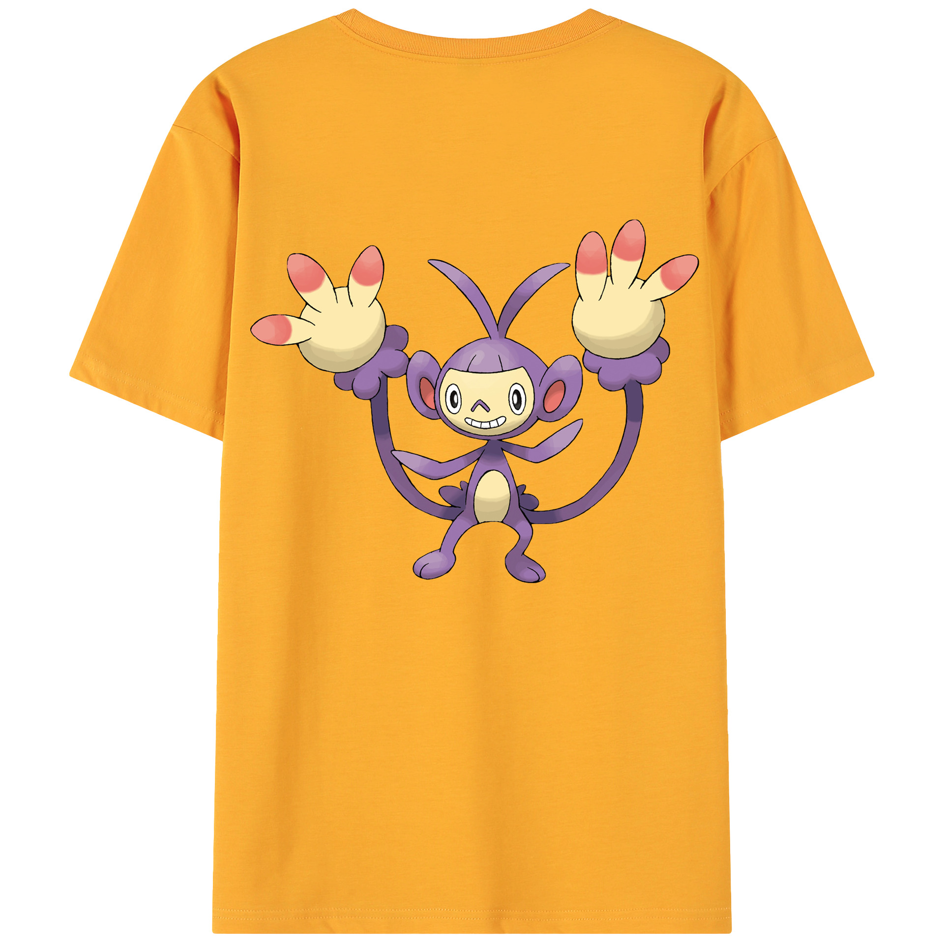 （画像用） ポケットモンスター Pokémon 綿100％ メンズ半袖Tシャツ（バックプリント） 通気性