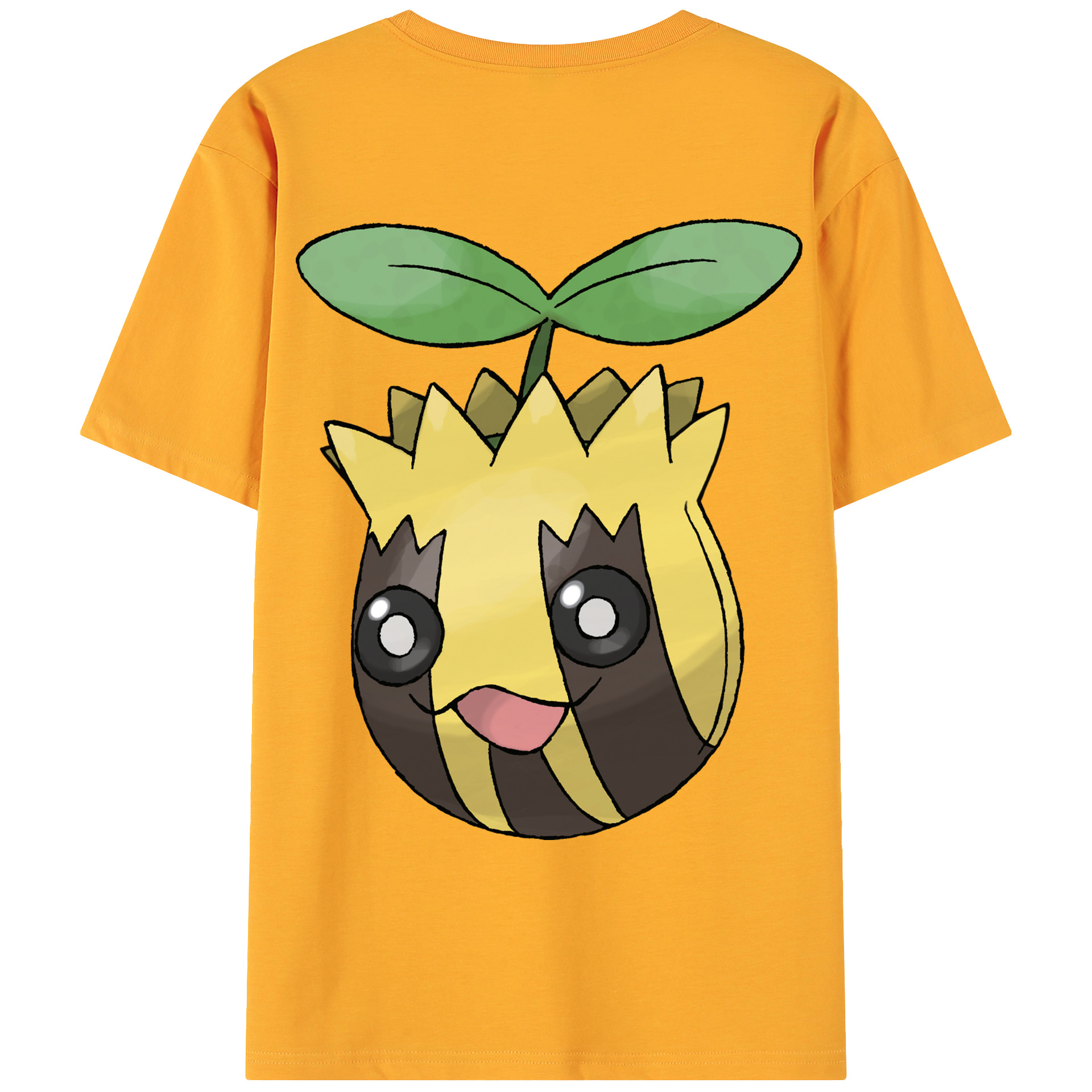 （画像用） ポケットモンスター Pokémon 綿100％ メンズ半袖Tシャツ（バックプリント） 通気性